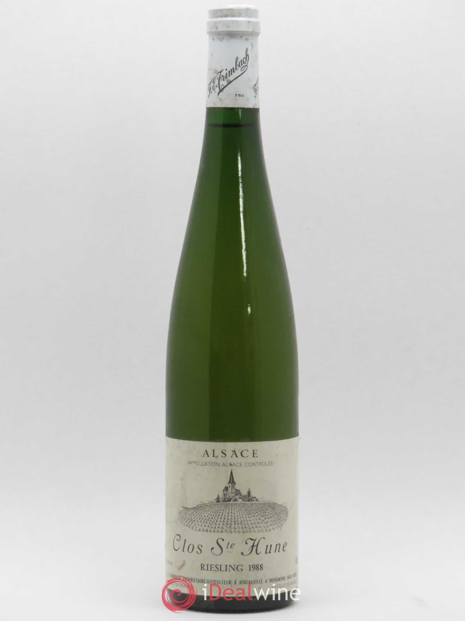 Alsace Riesling Clos Sainte-Hune Trimbach (Domaine) 1988 - Lot de 1 bouteille - 0