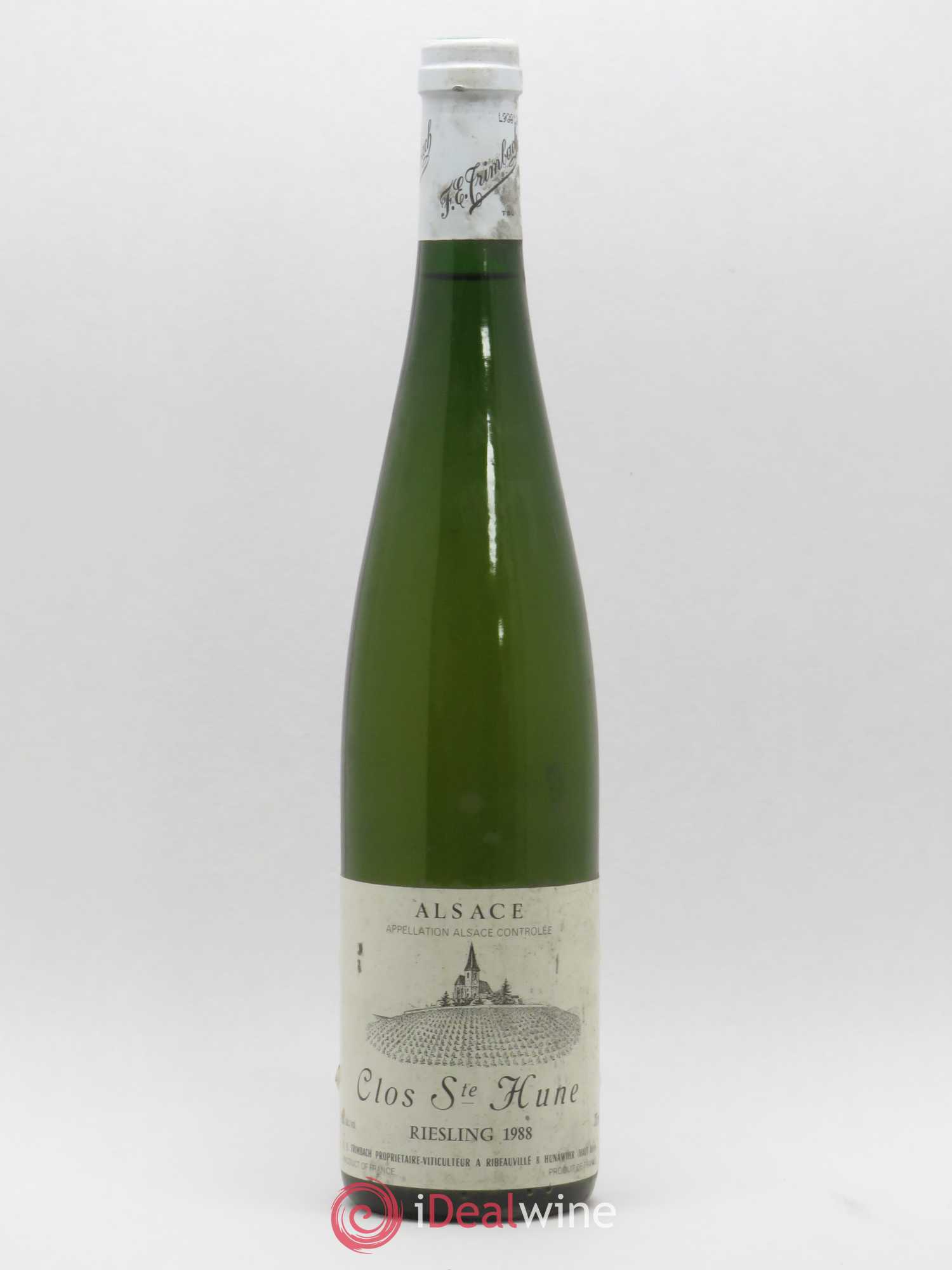 Alsace Riesling Clos Sainte-Hune Trimbach (Domaine) 1988 - Lot de 1 bouteille - 0