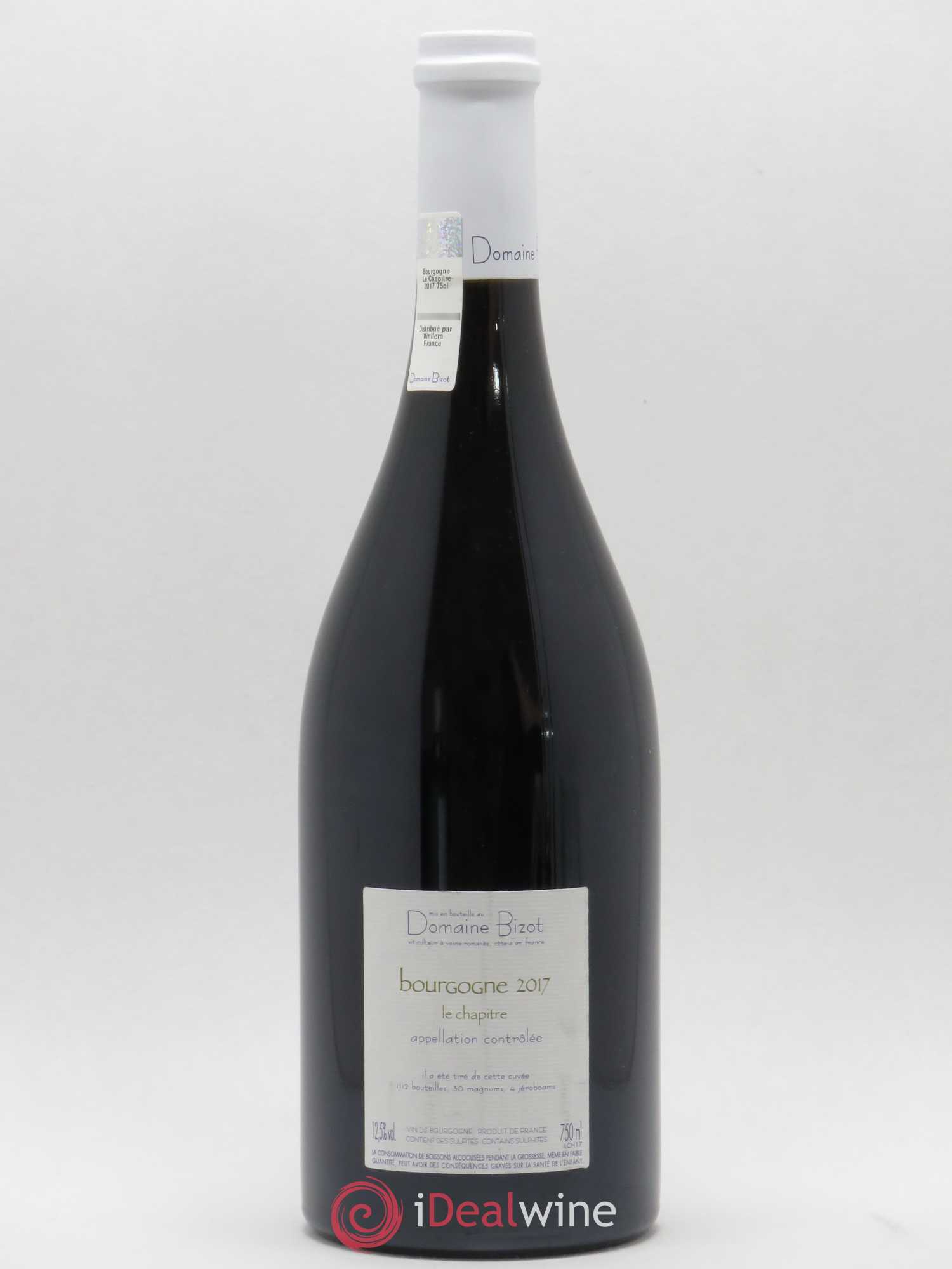 Bourgogne Le Chapitre Bizot (Domaine) 2017 - Lot de 1 bouteille - 1