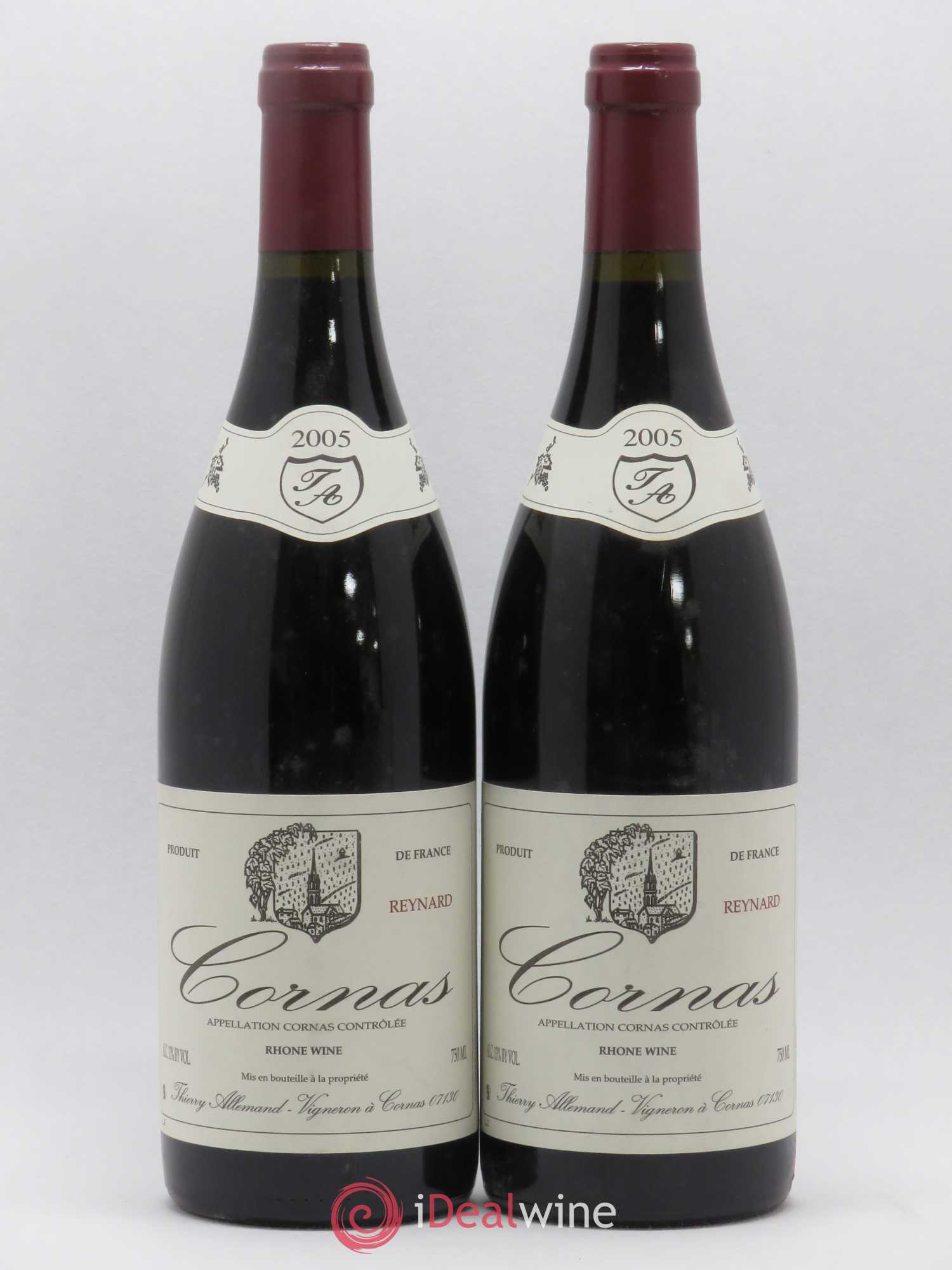Cornas Reynard Thierry Allemand 2005 - Lot de 2 bouteilles - 0