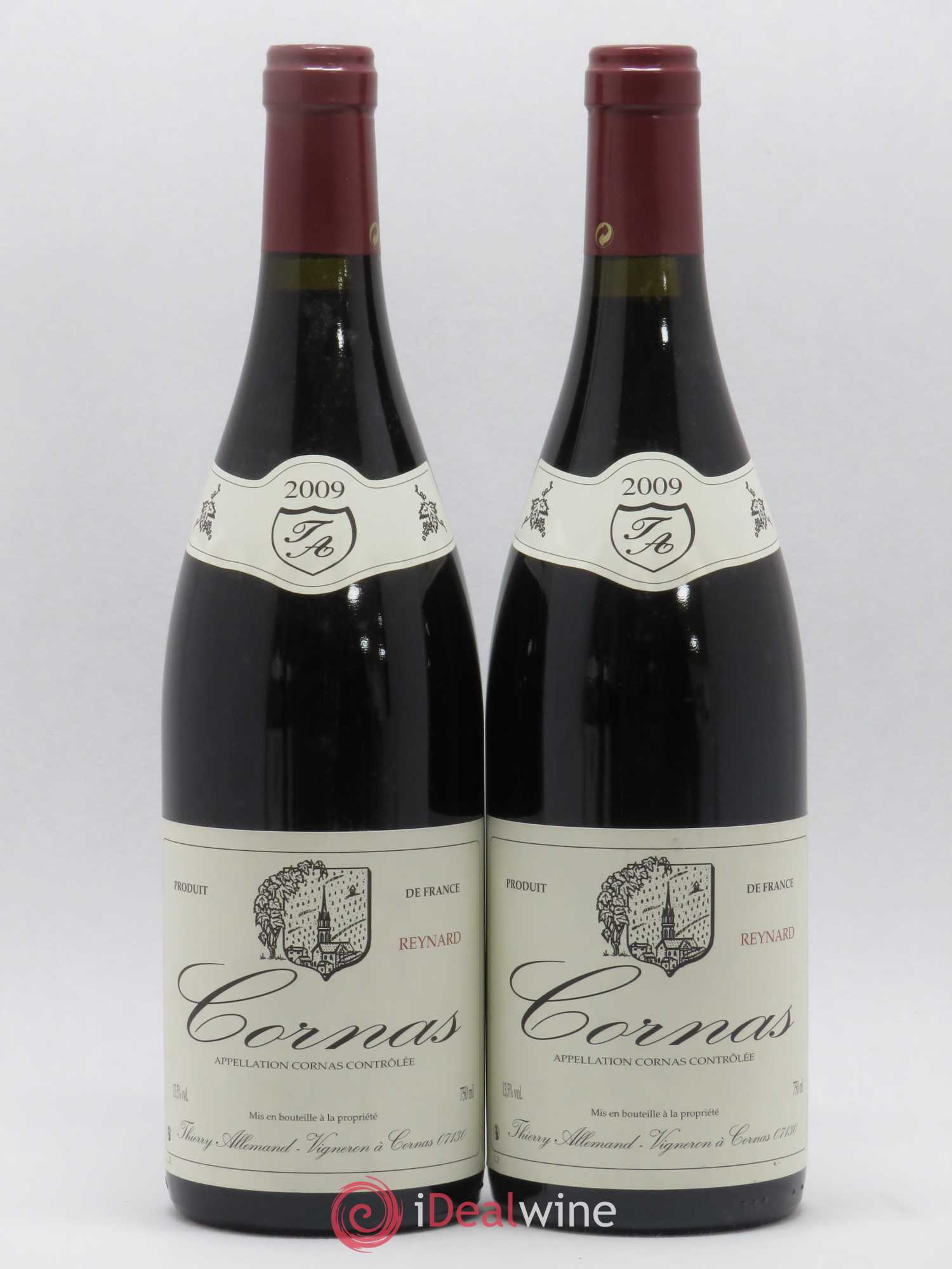 Cornas Reynard Thierry Allemand 2009 - Lot de 2 bouteilles - 0