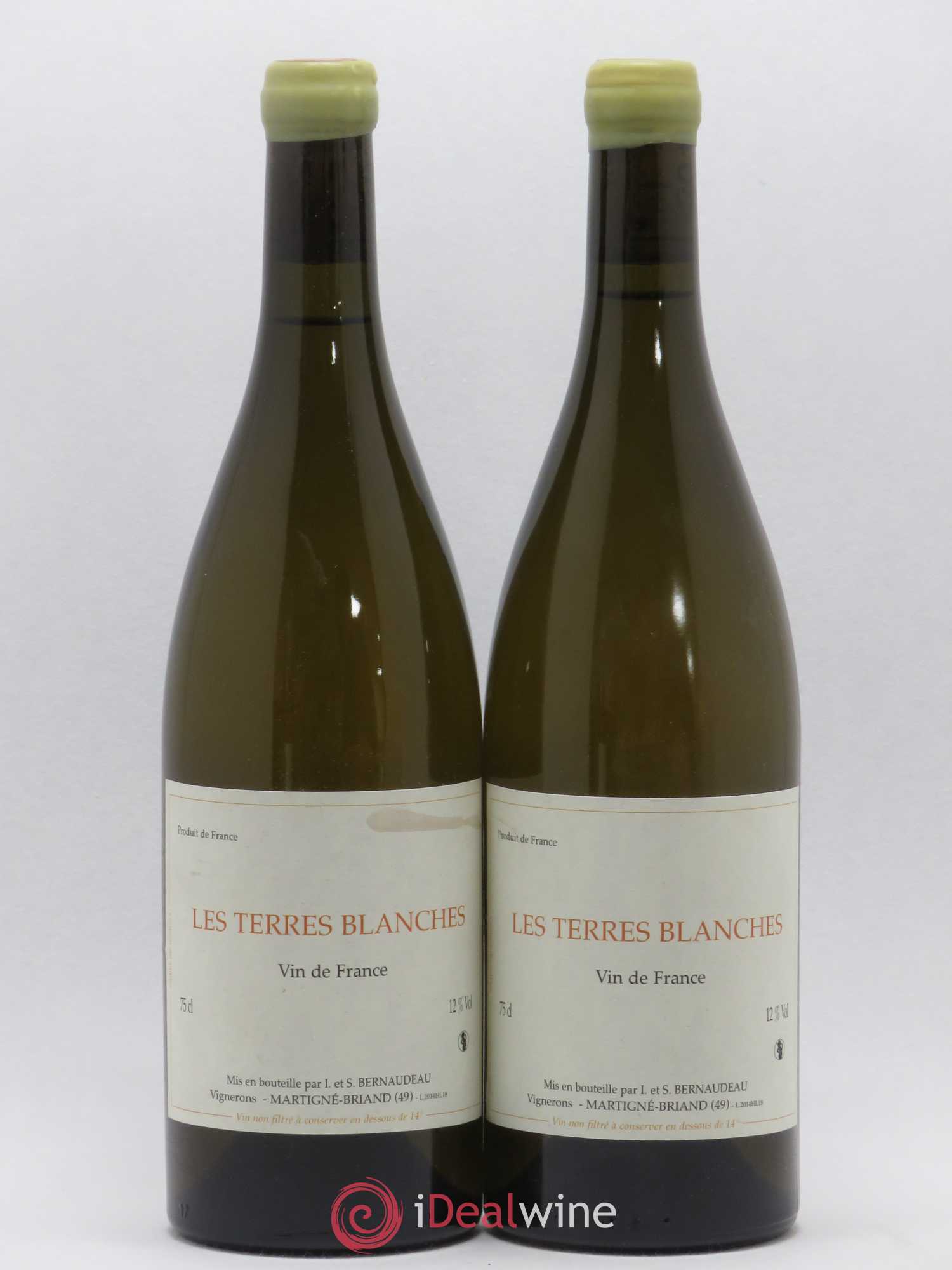 Vin de France Les Terres Blanches Stéphane Bernaudeau 2014 - Lot de 2 bouteilles - 0