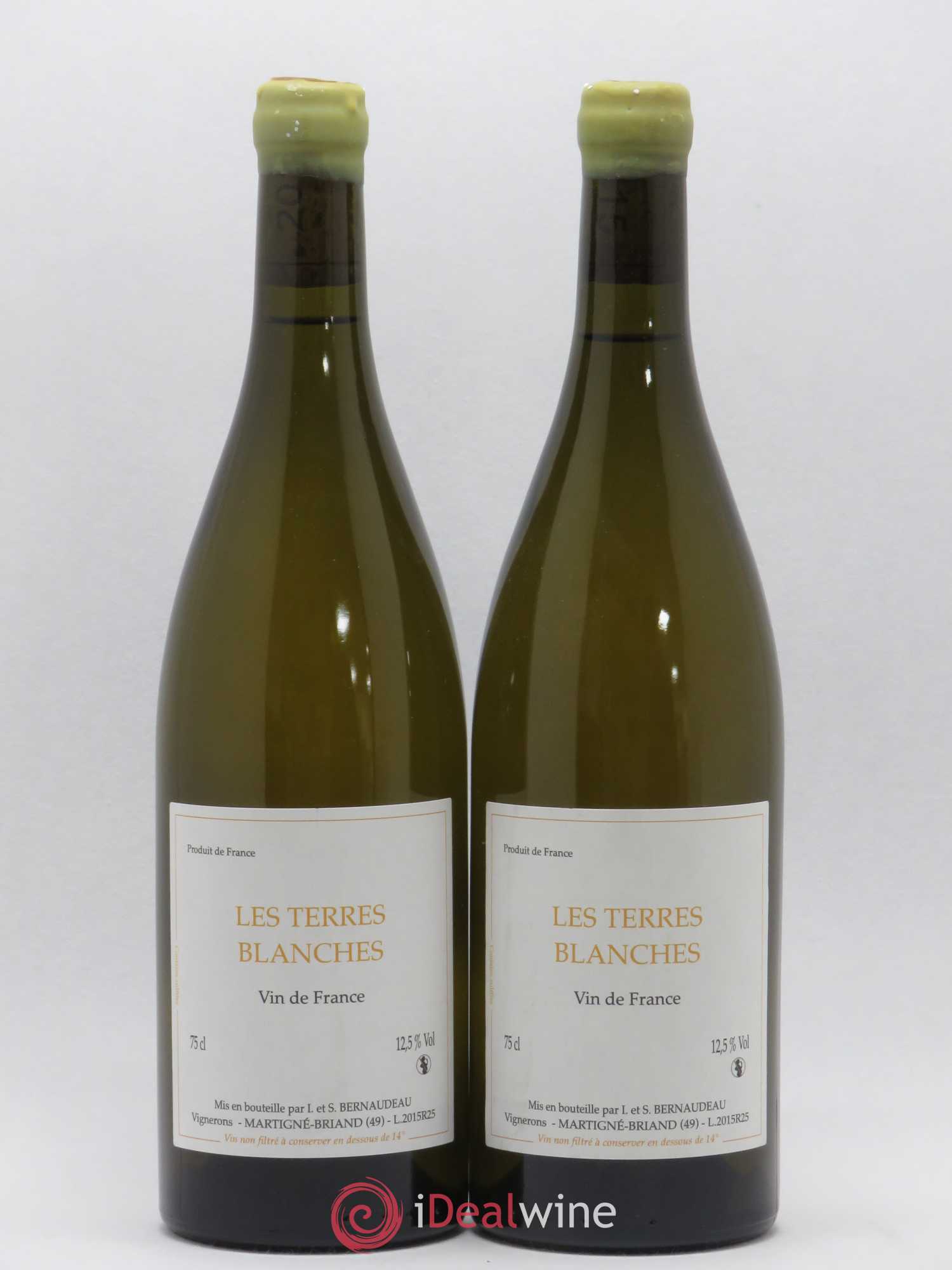 Vin de France Les Terres Blanches Stéphane Bernaudeau 2015 - Lot de 2 bouteilles - 0