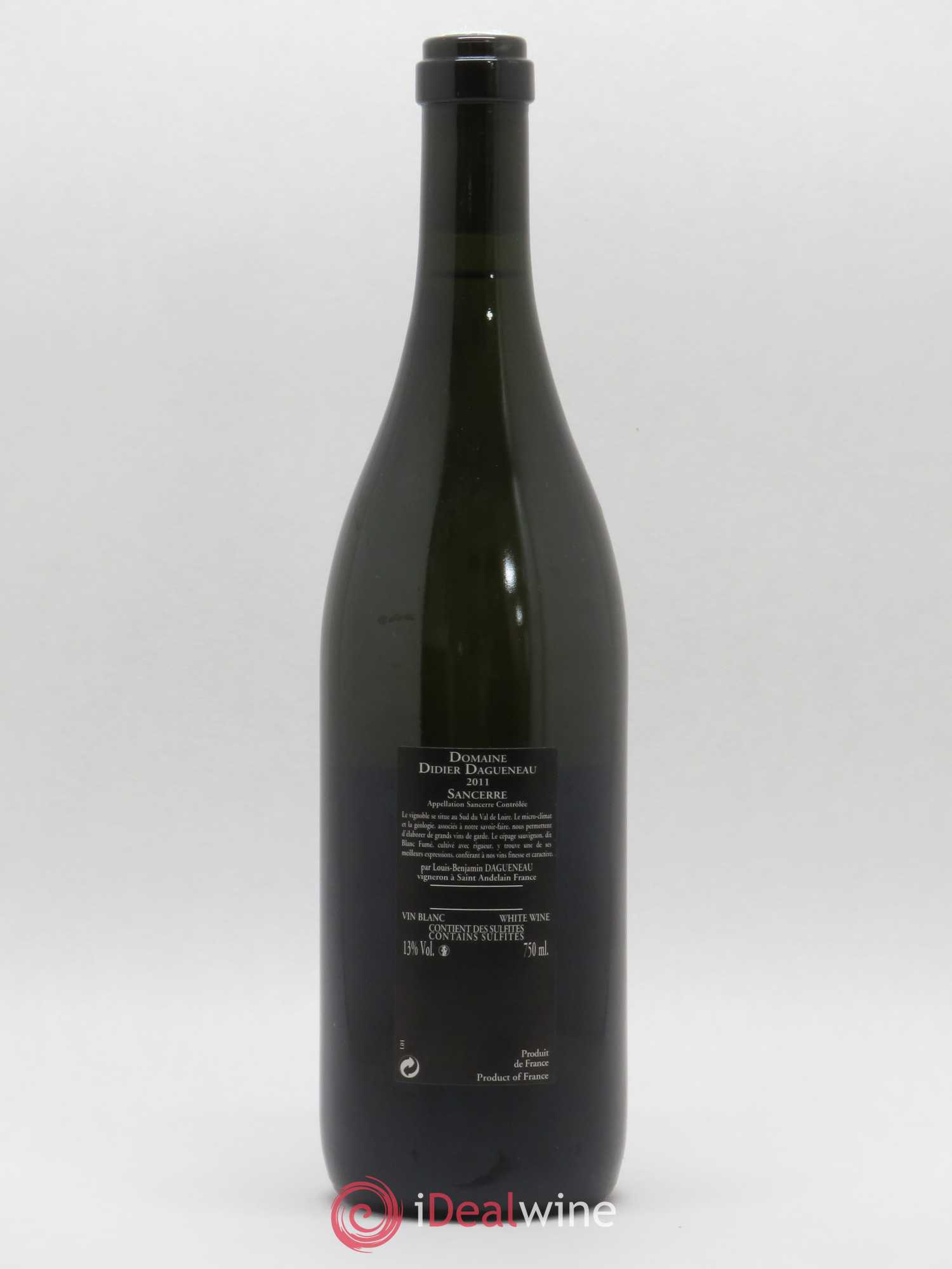 Sancerre Le Mont Damné Chavignol Dagueneau (Domaine Didier - Louis-Benjamin) 2011 - Lot de 1 bouteille - 1