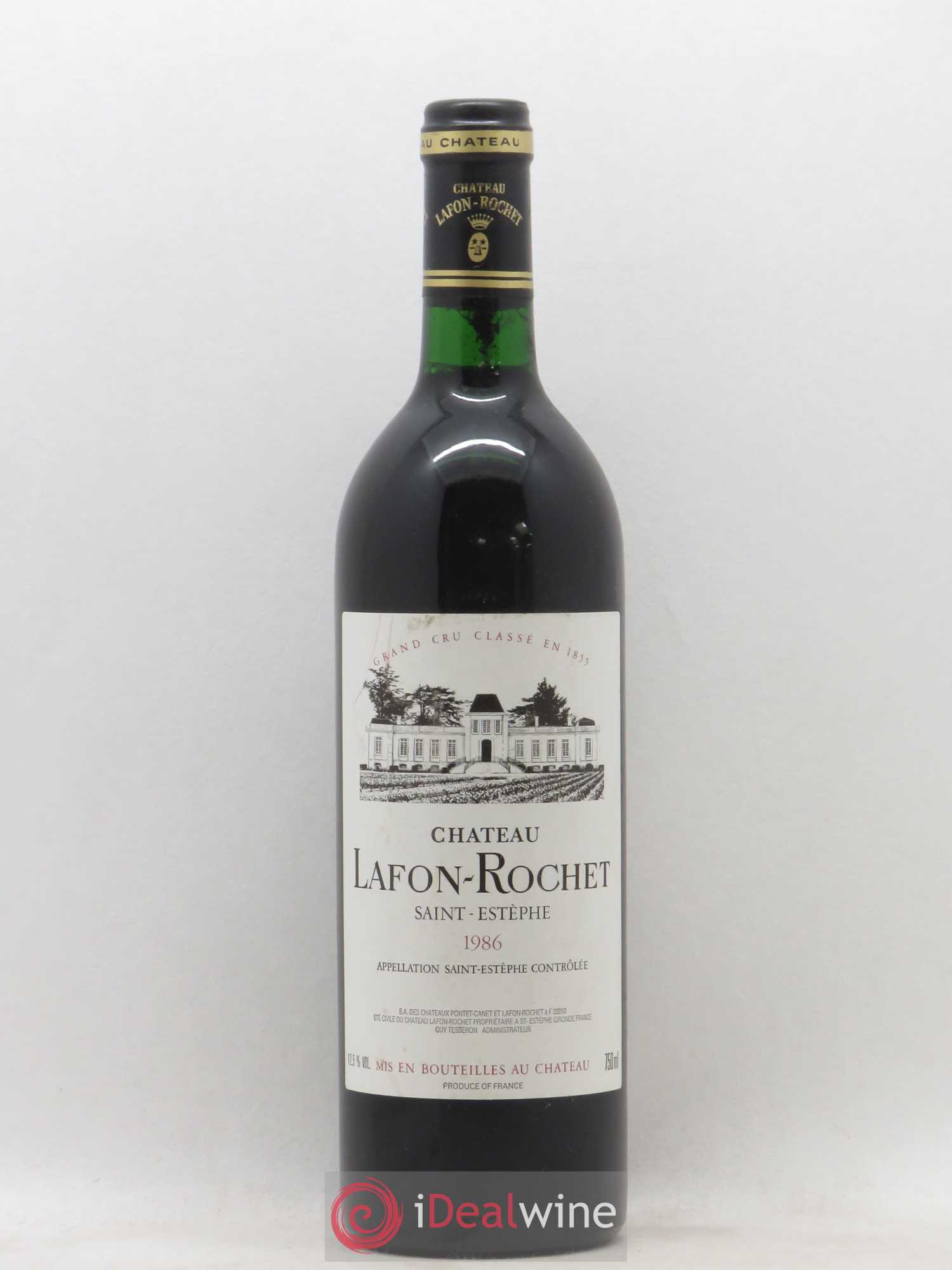 Château Lafon Rochet 4ème Grand Cru Classé 1986 - Lot de 1 bouteille - 0