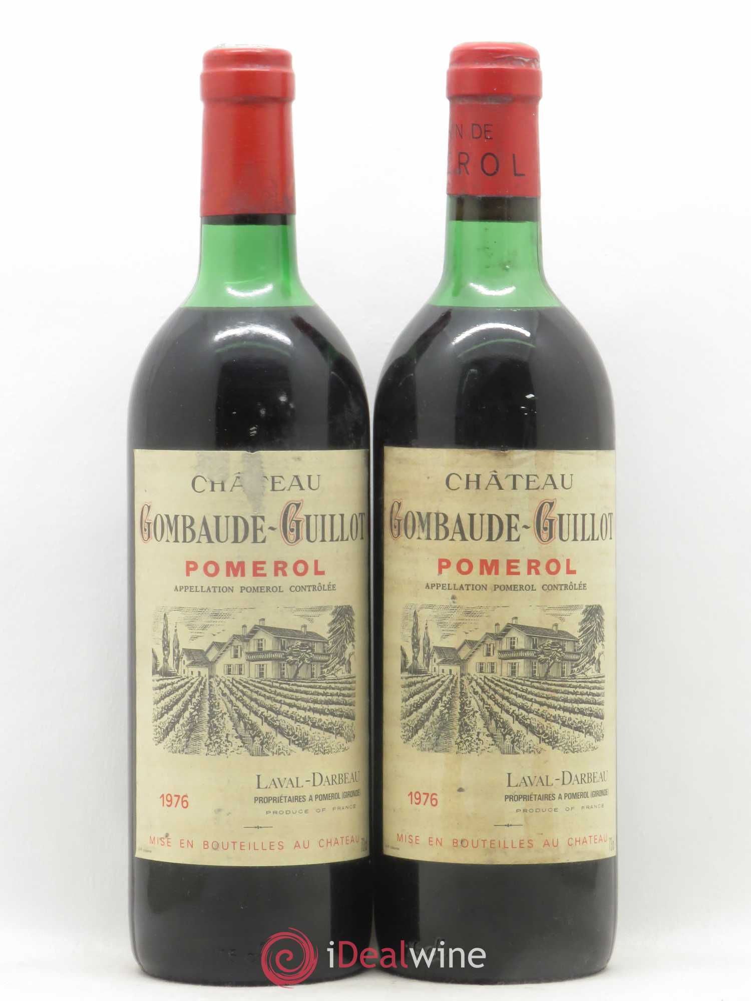 Château Gombaude Guillot 1976 - Lot de 2 bouteilles - 0