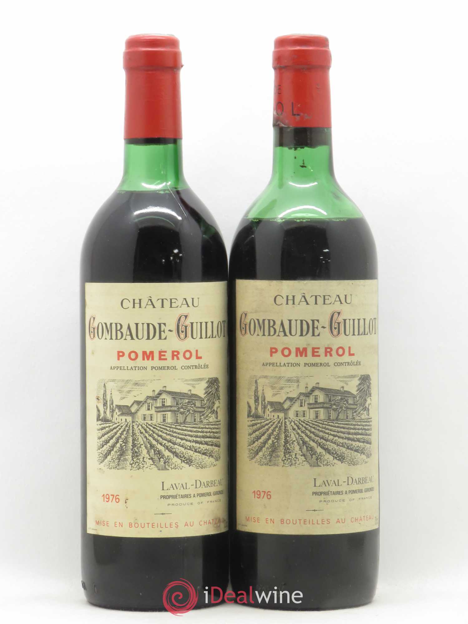 Château Gombaude Guillot 1976 - Lot de 2 bouteilles - 0