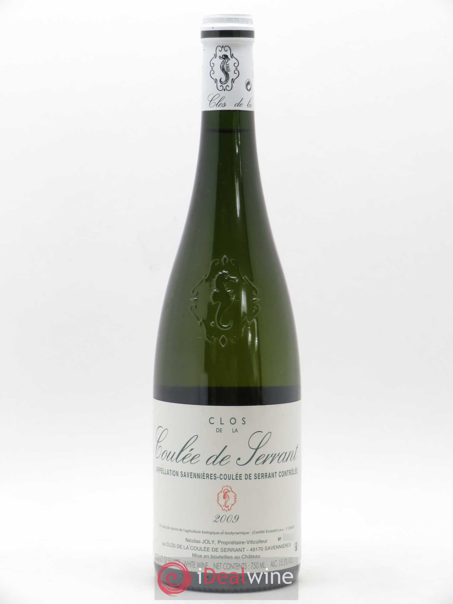 Savennières Clos de la Coulée de Serrant Vignobles de la Coulée de Serrant - Nicolas Joly 2009 - Lot de 1 bouteille - 0