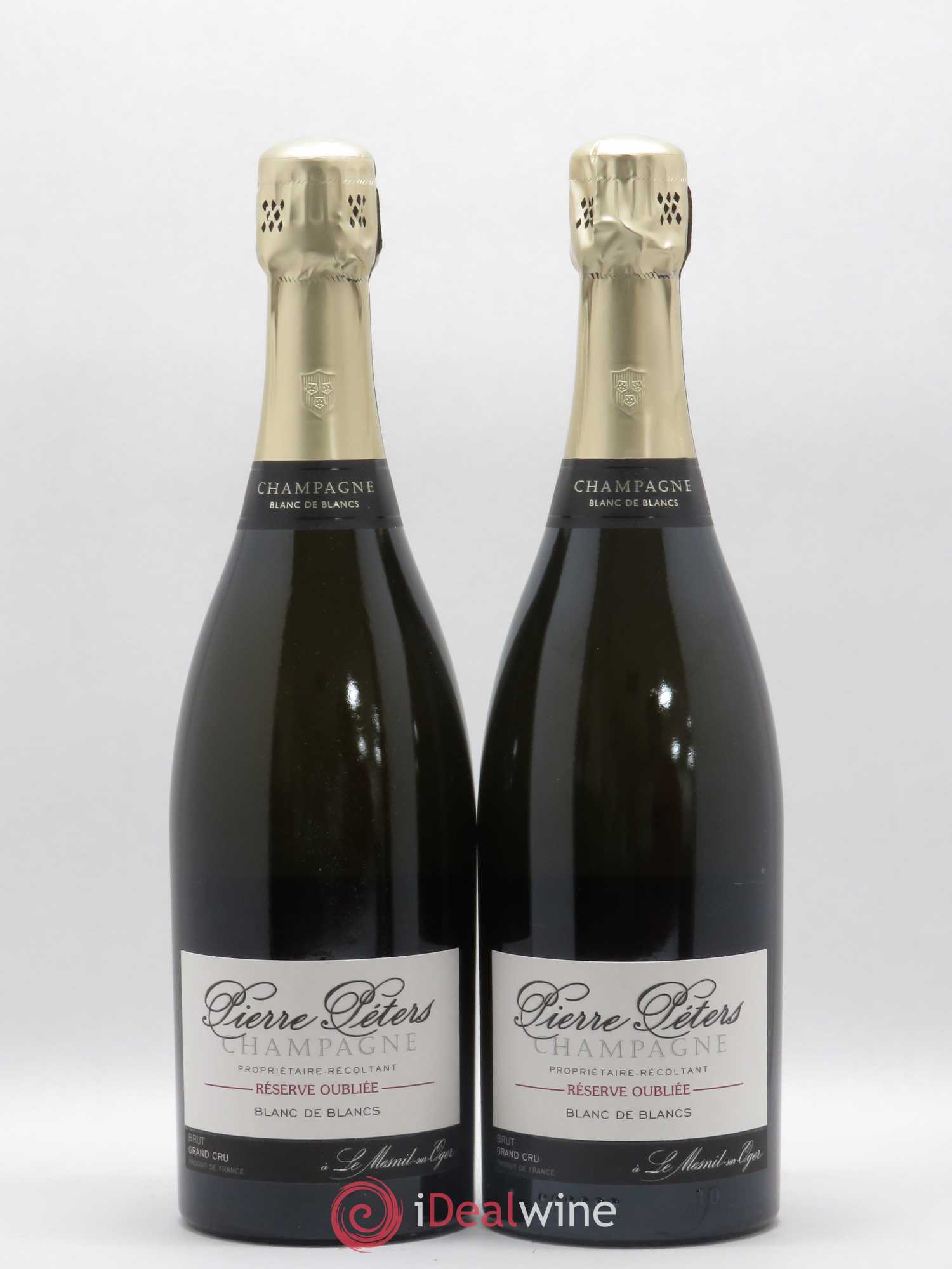Champagne Blanc de blancs Grand Cru Réserve Oubliée Pierre Péters - Posten von 2 Flaschen - 0