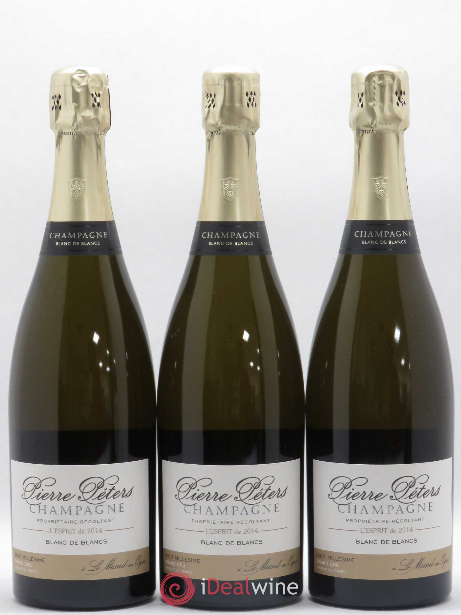l'Esprit Blanc de Blancs Brut Pierre Péters 2014 - Lot de 3 bouteilles - 0