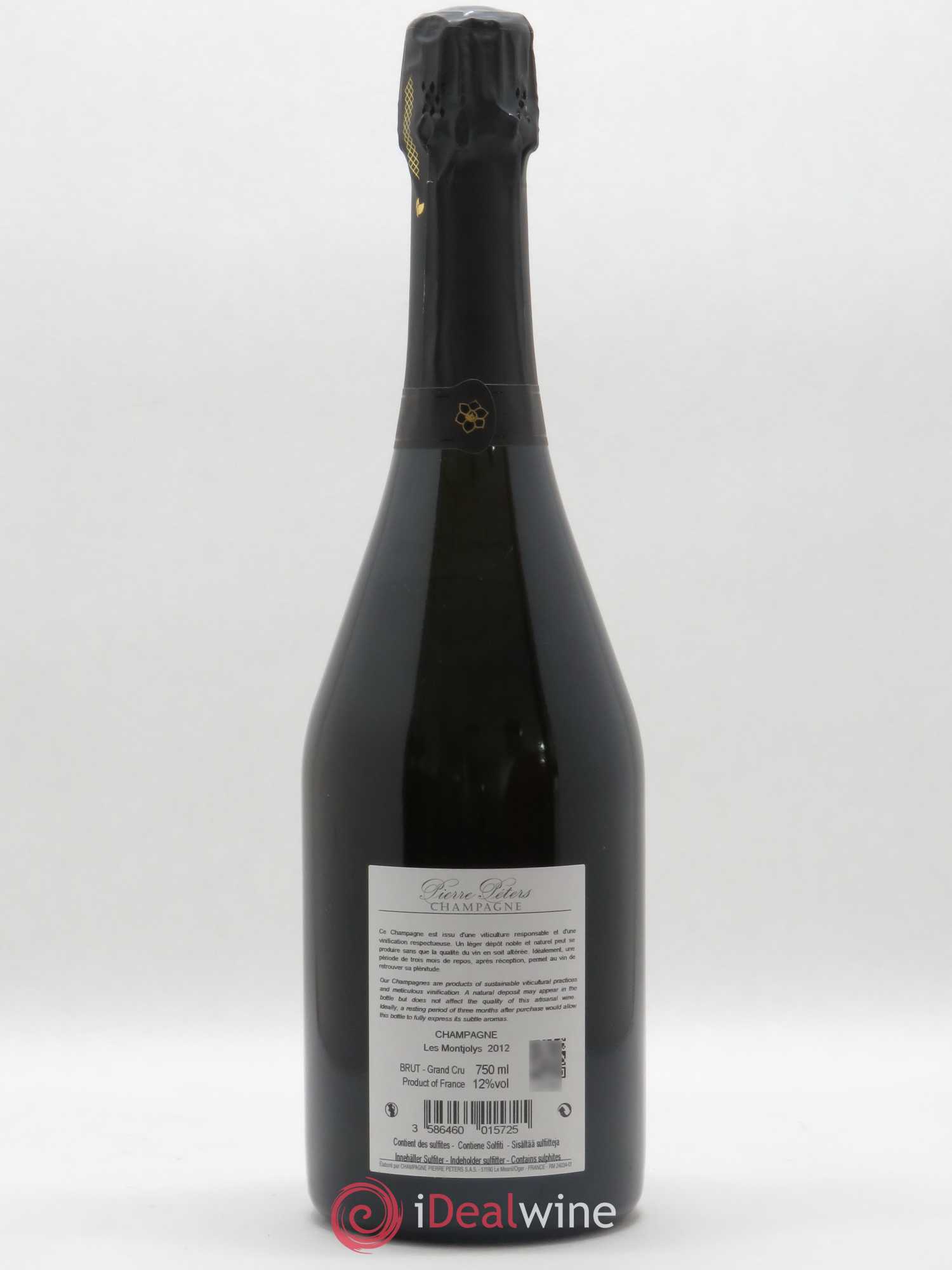 Les Montjolys Brut Blanc de Blancs Cuvée Spéciale Pierre Péters 2012 - Lot de 1 bouteille - 1