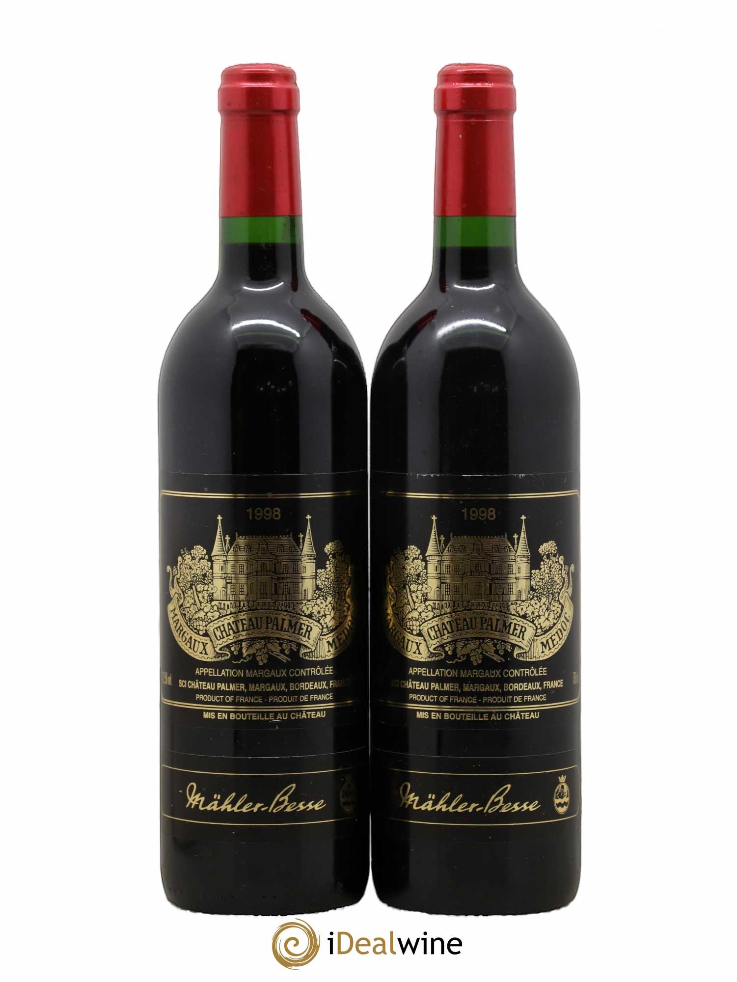 Château Palmer 3ème Grand Cru Classé 1998 - Lot de 2 bouteilles - 0