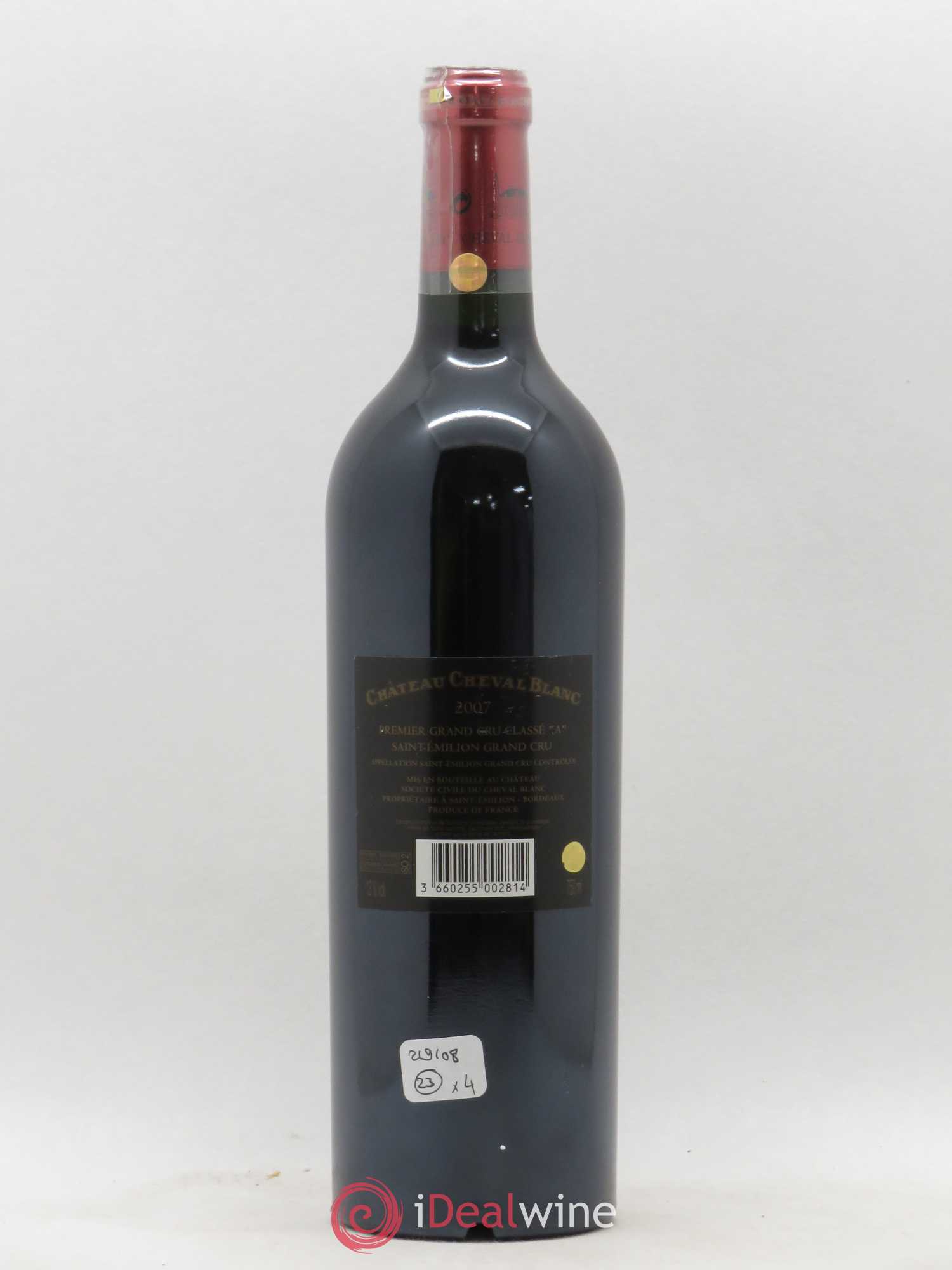 Château Cheval Blanc 1er Grand Cru Classé A 2007 - Lot de 1 bouteille - 1