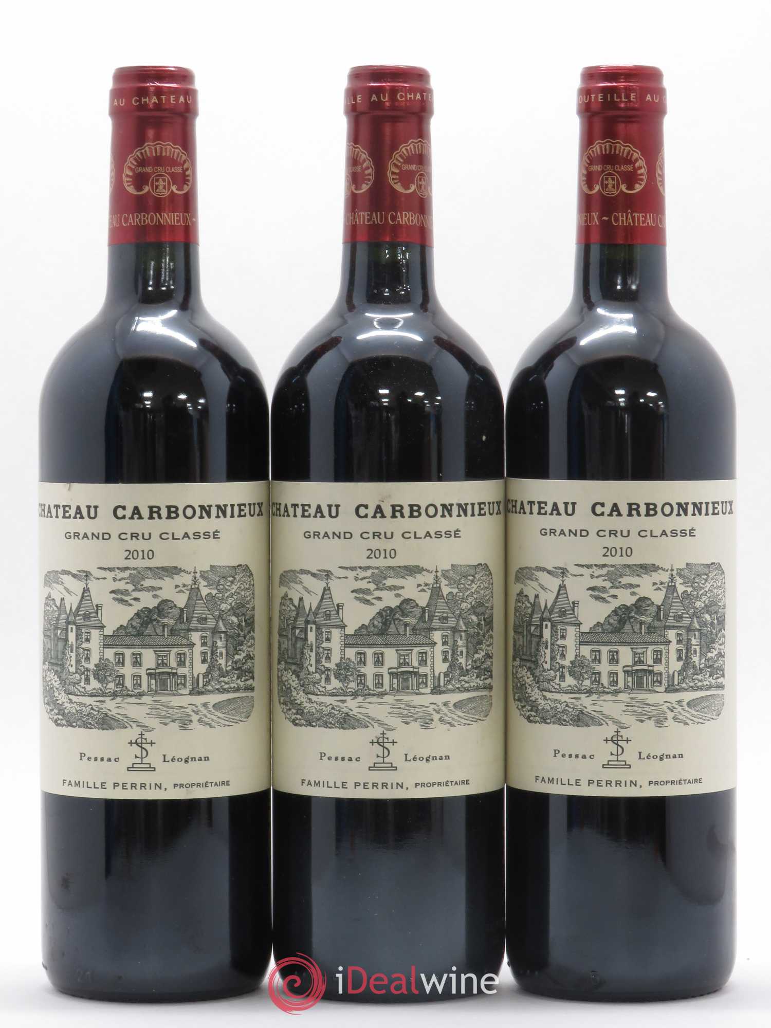 Château Carbonnieux Cru Classé de Graves 2010 - Lot de 3 bouteilles - 0
