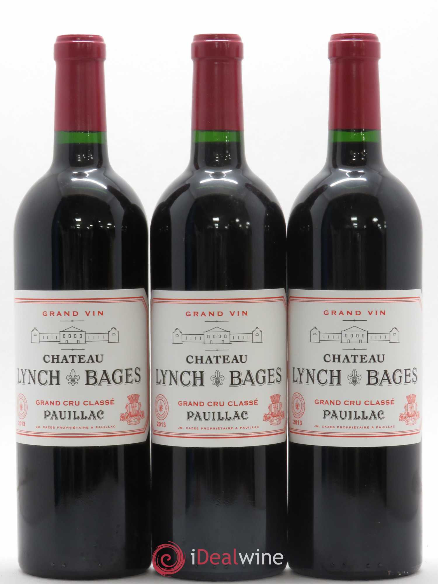 Château Lynch Bages 5ème Grand Cru Classé 2013 - Lot de 3 bouteilles - 0