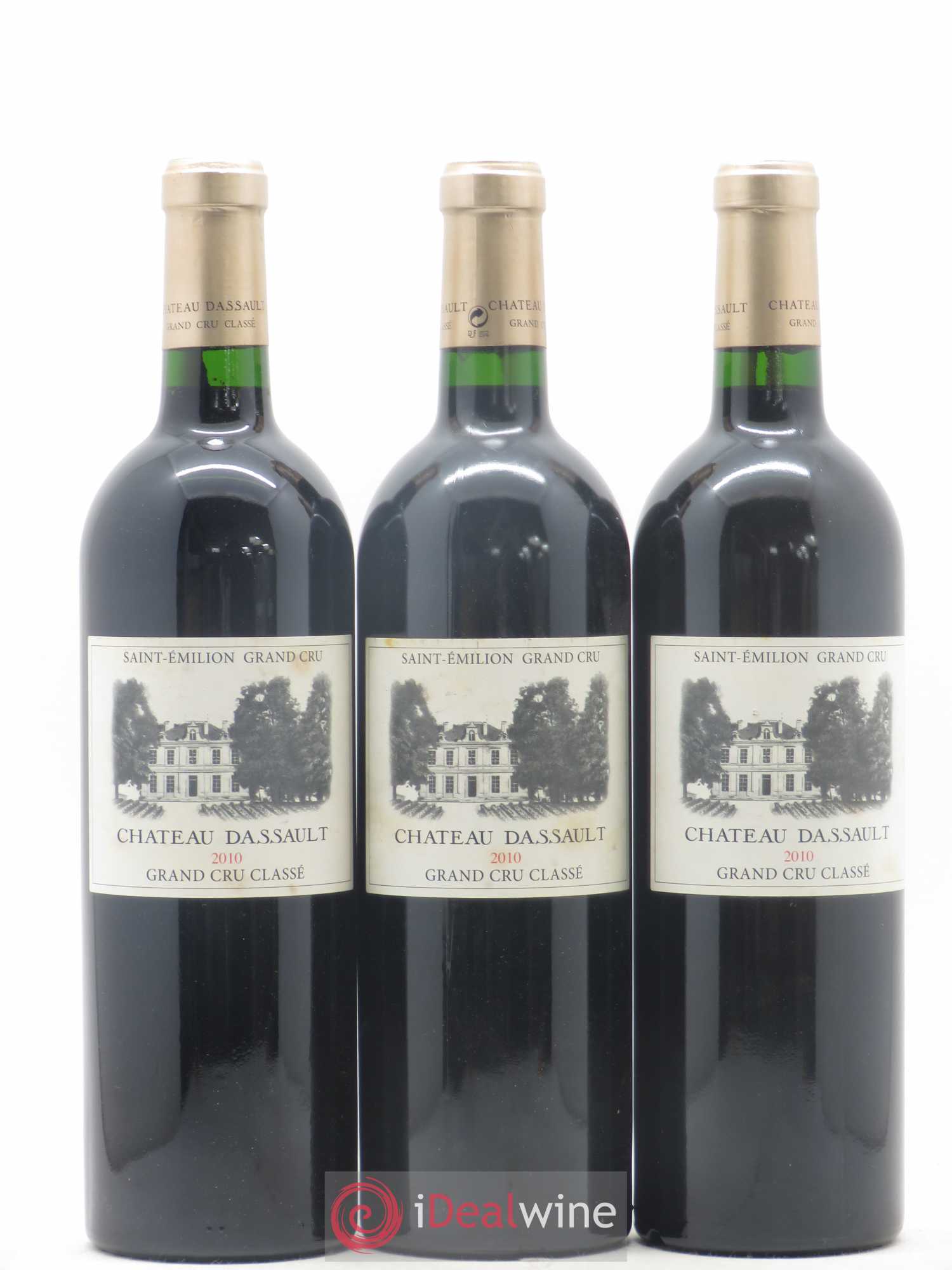 Château Dassault Grand Cru Classé 2010 - Lot de 3 bouteilles - 0