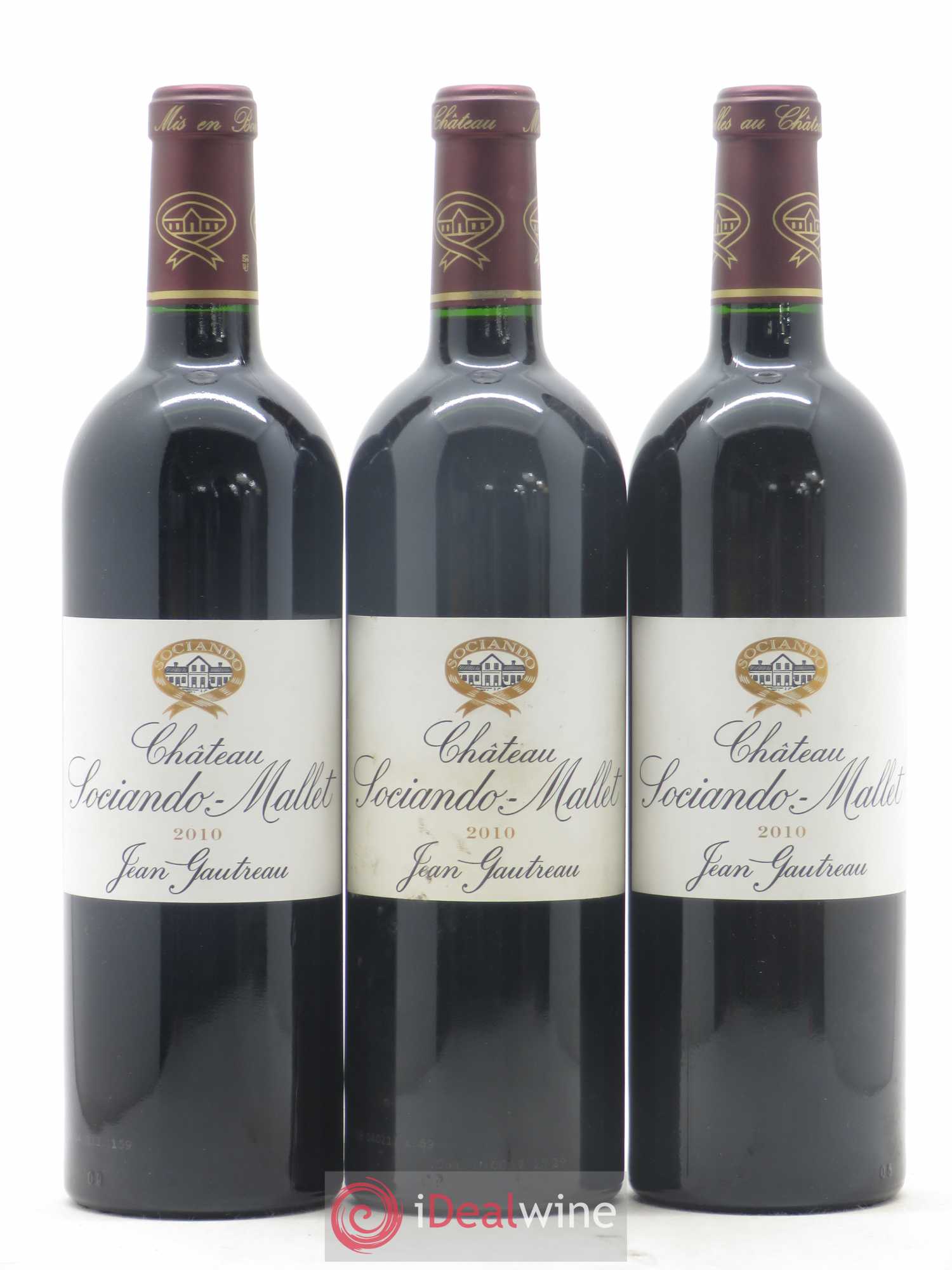 Château Sociando Mallet 2010 - Lot de 6 bouteilles - 1