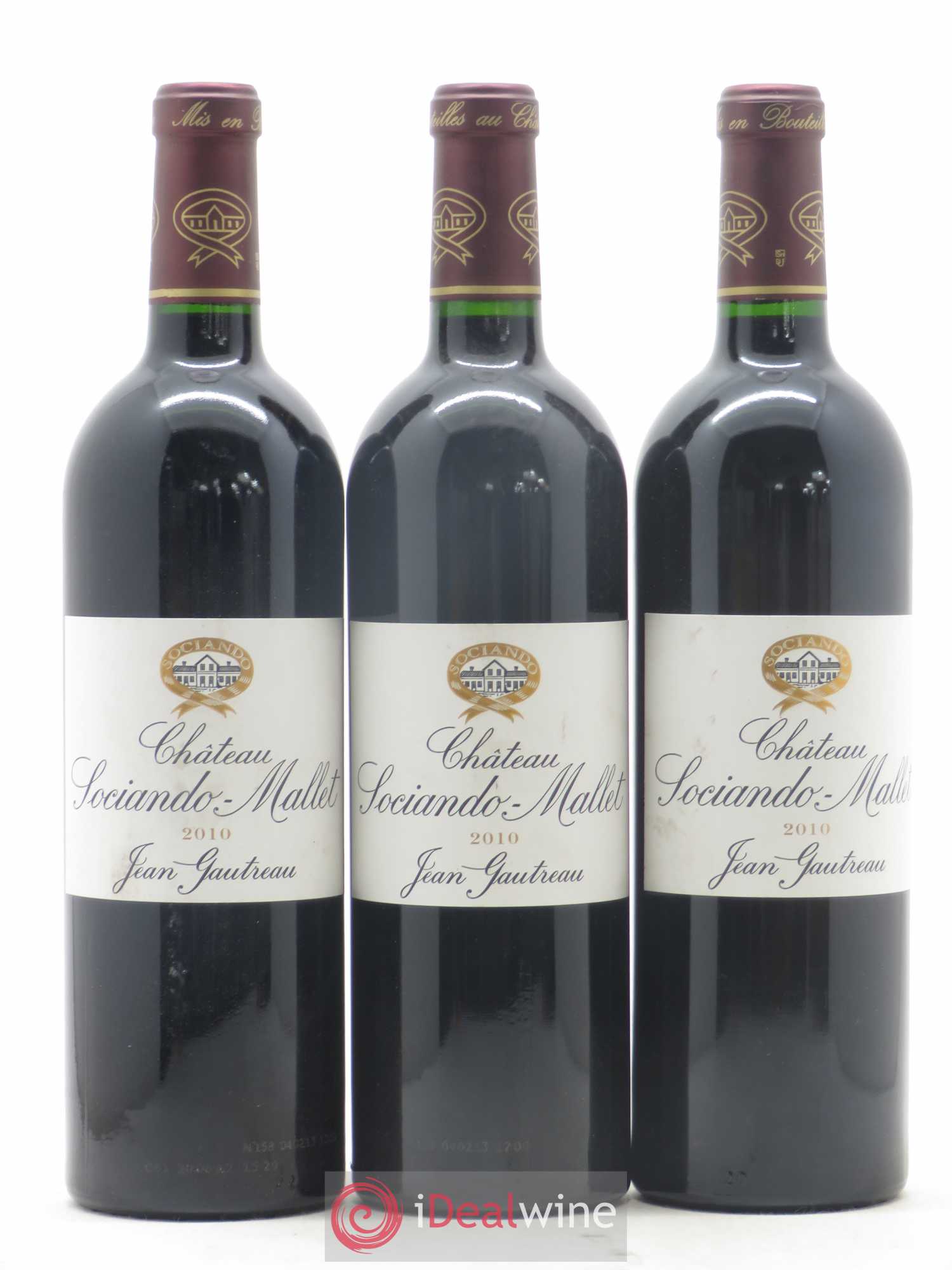 Château Sociando Mallet 2010 - Lot de 6 bouteilles - 2