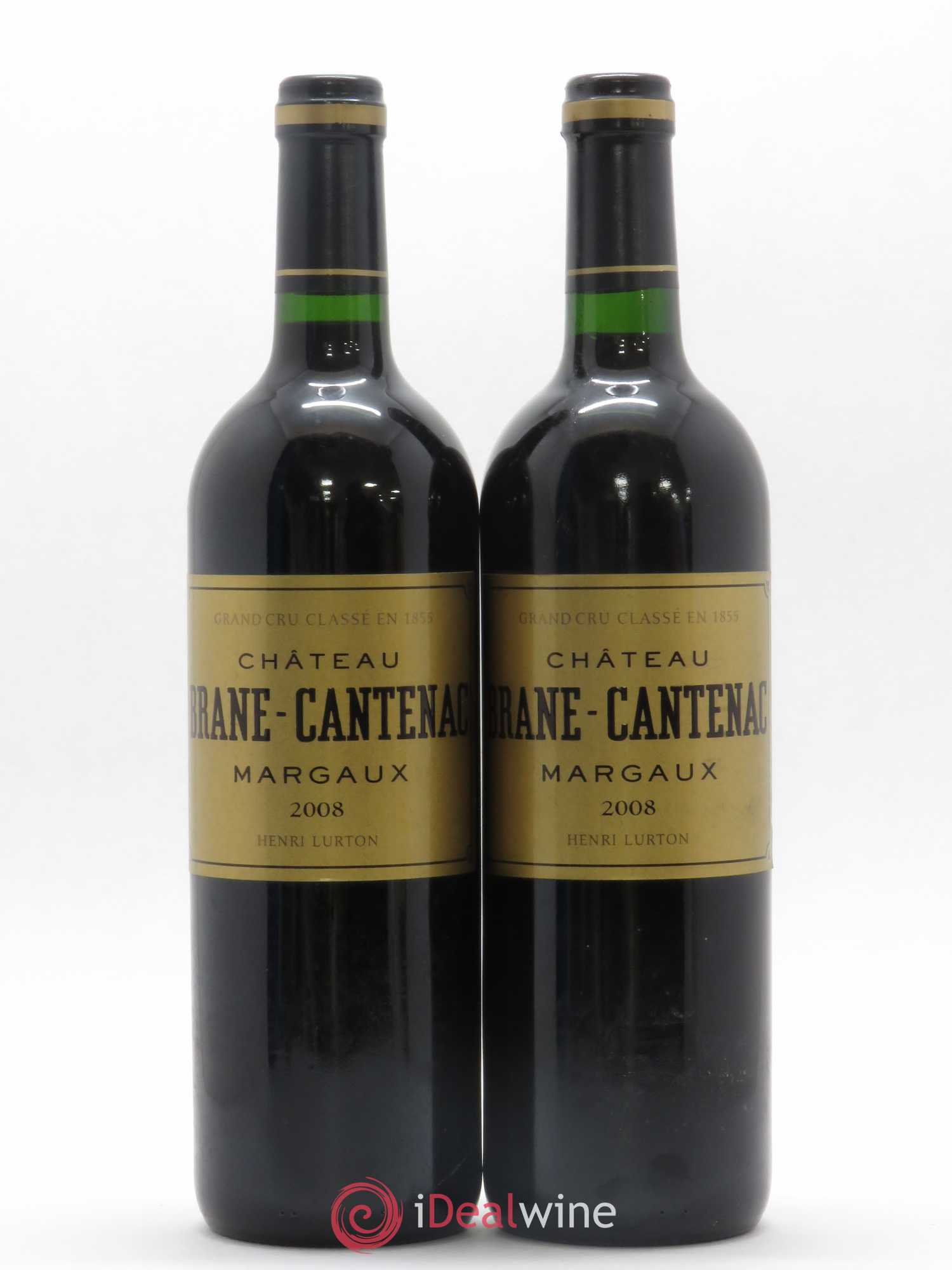 Château Brane Cantenac 2ème Grand Cru Classé 2008 - Lot de 2 bouteilles - 0