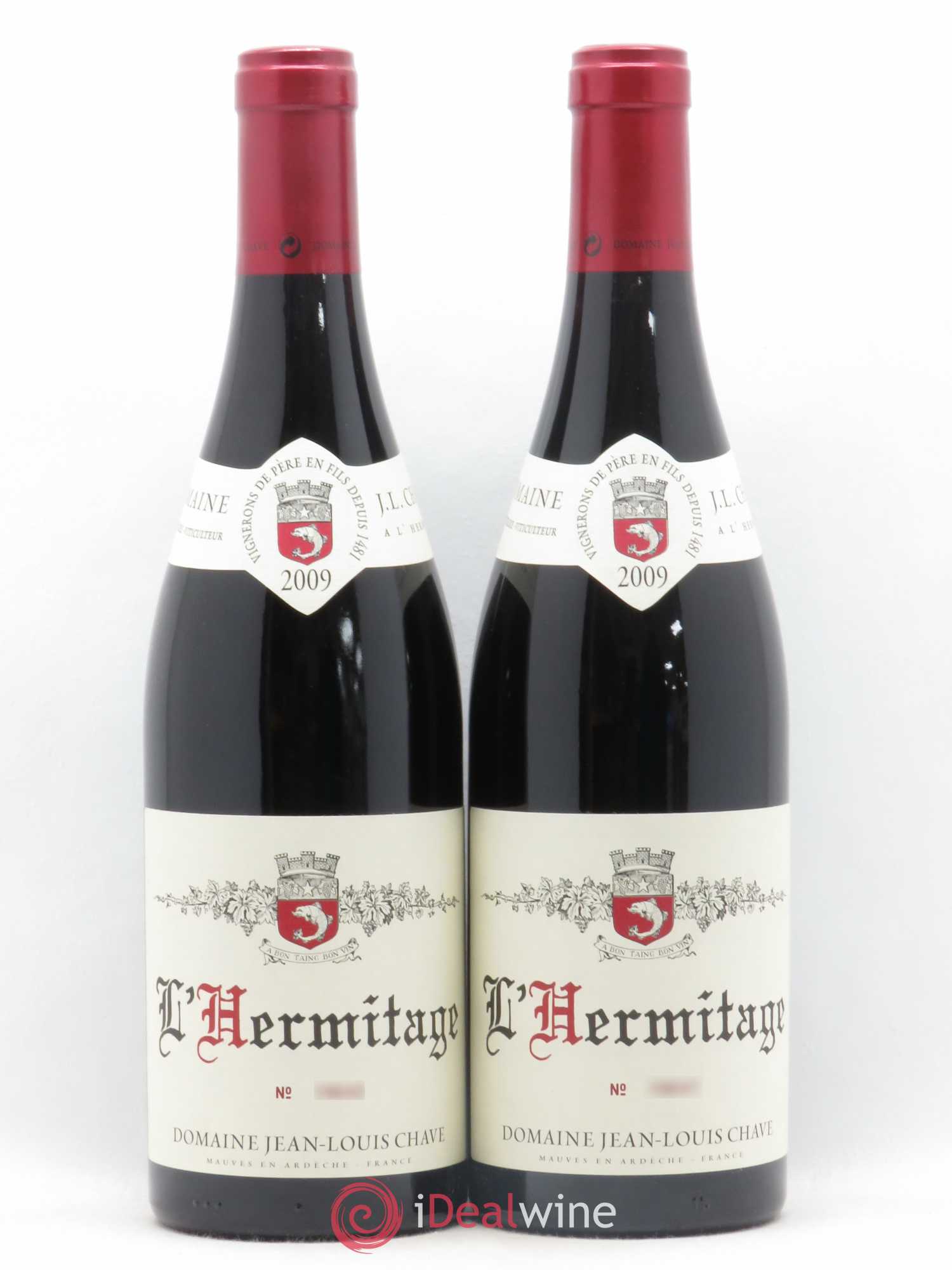 Hermitage Jean-Louis Chave 2009 - Lot de 2 bouteilles - 0