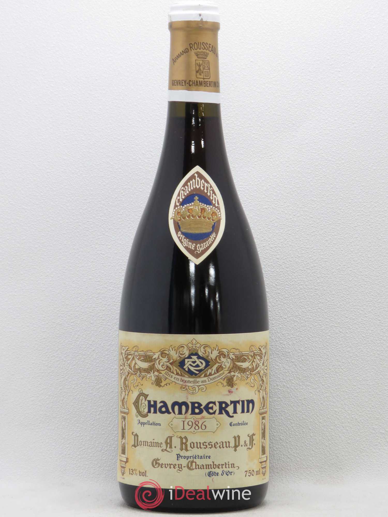Chambertin Grand Cru Armand Rousseau (Domaine) 1986 - Lot de 1 bouteille - 0