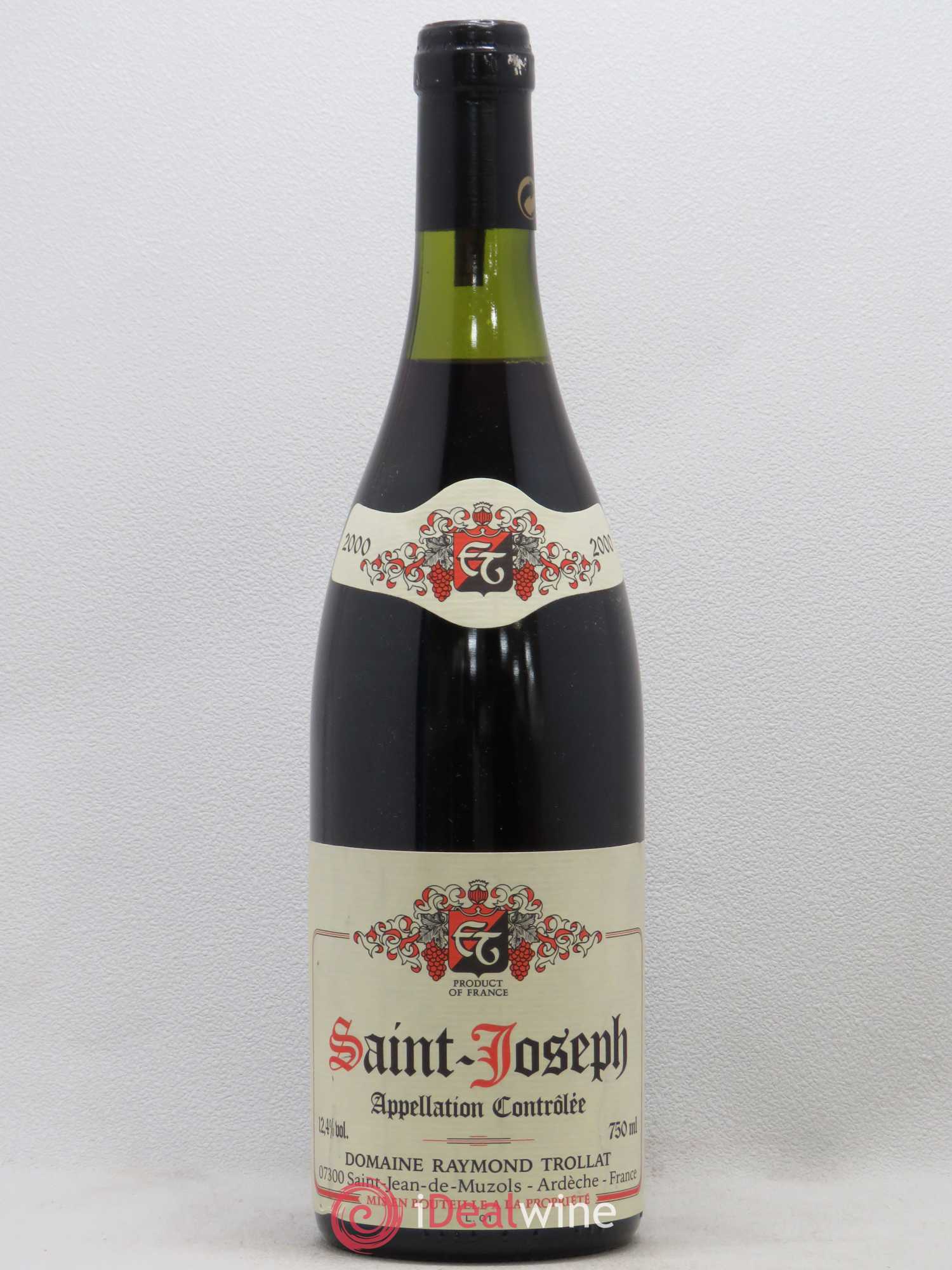Saint-Joseph Raymond Trollat 2000 - Lot de 1 bouteille - 0