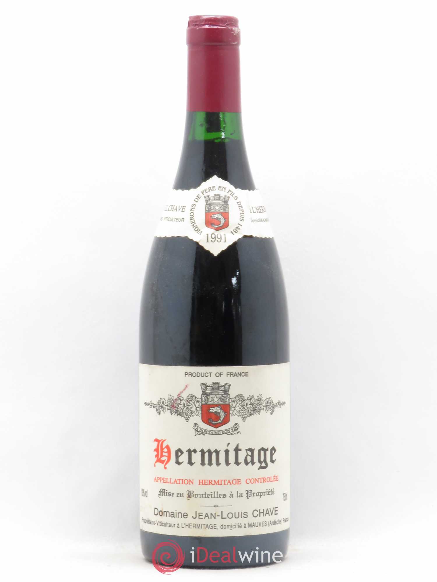 Hermitage Jean-Louis Chave 1991 - Lot de 1 bouteille - 0