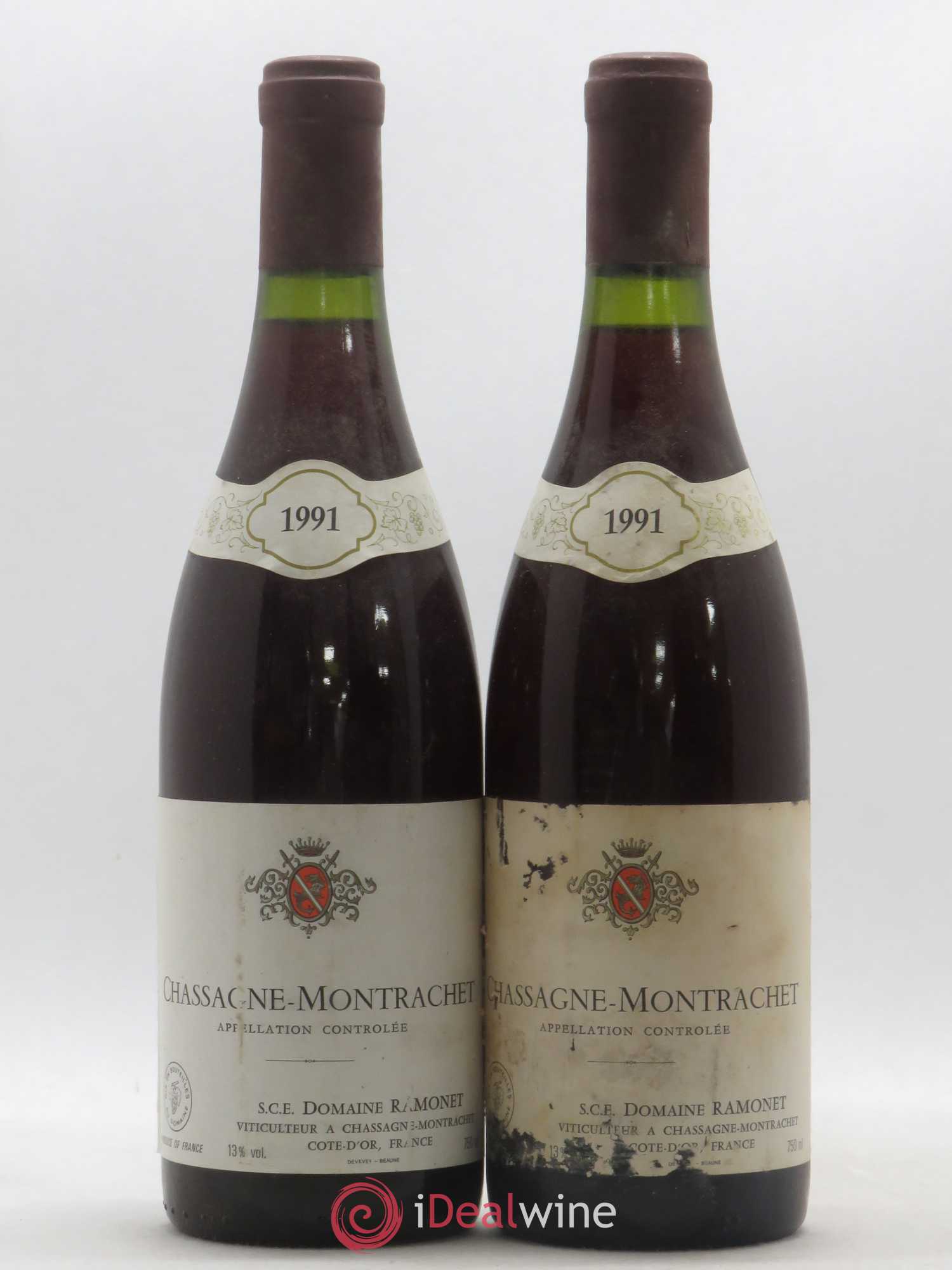 Chassagne-Montrachet Ramonet (Domaine) 1991 - Lot de 2 bouteilles - 0