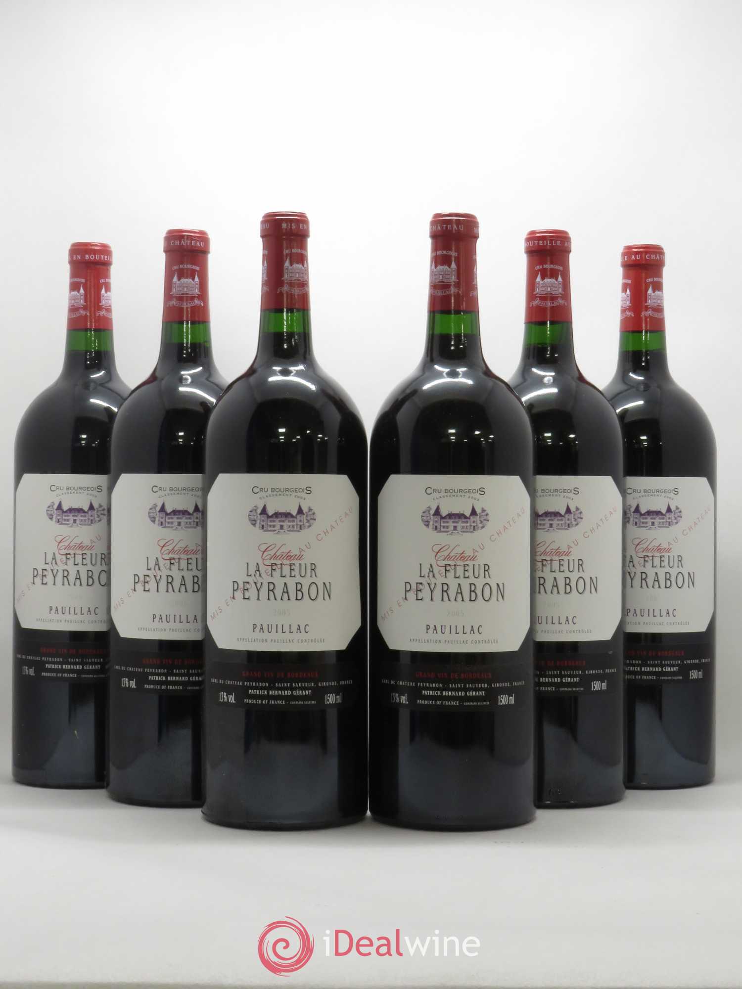 Château La Fleur Peyrabon Cru Bourgeois 2005 - Lot de 6 magnums - 0