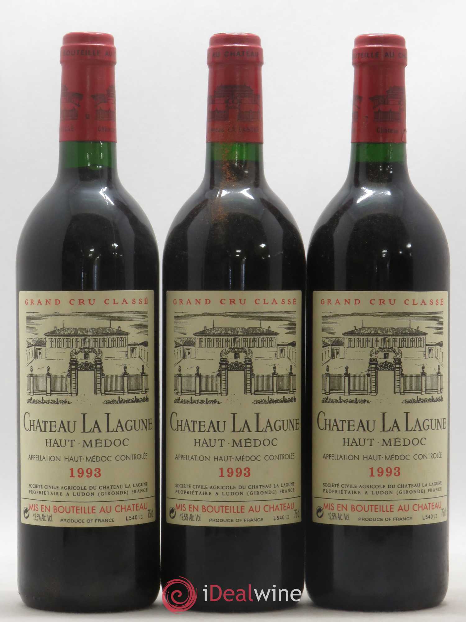 Château la Lagune 3ème Grand Cru Classé 1993 - Lot de 3 bouteilles - 0