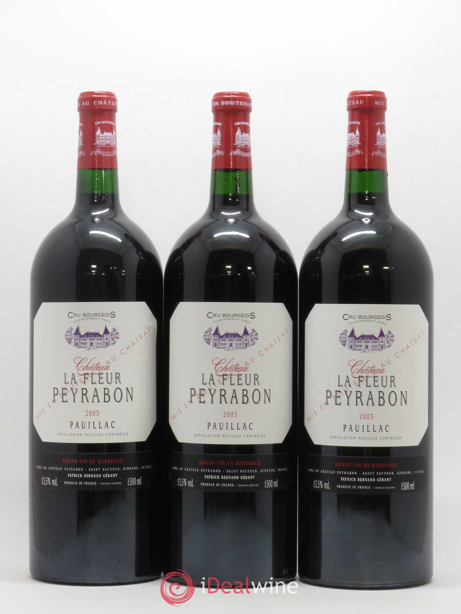 Château La Fleur Peyrabon Cru Bourgeois 2003 - Lot de 6 magnums - 1