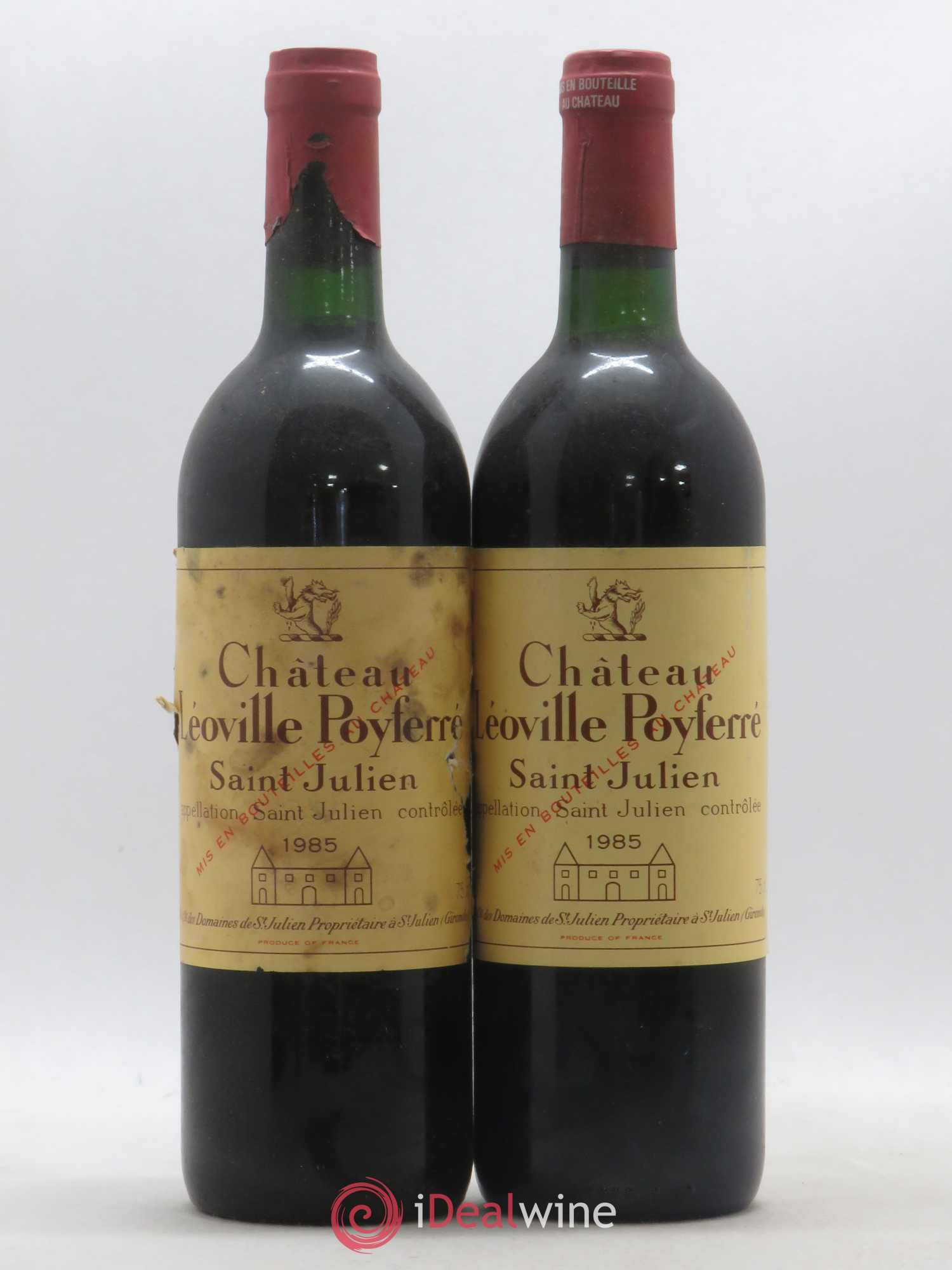 Château Léoville Poyferré 2ème Grand Cru Classé 1985 - Lot de 2 bouteilles - 0