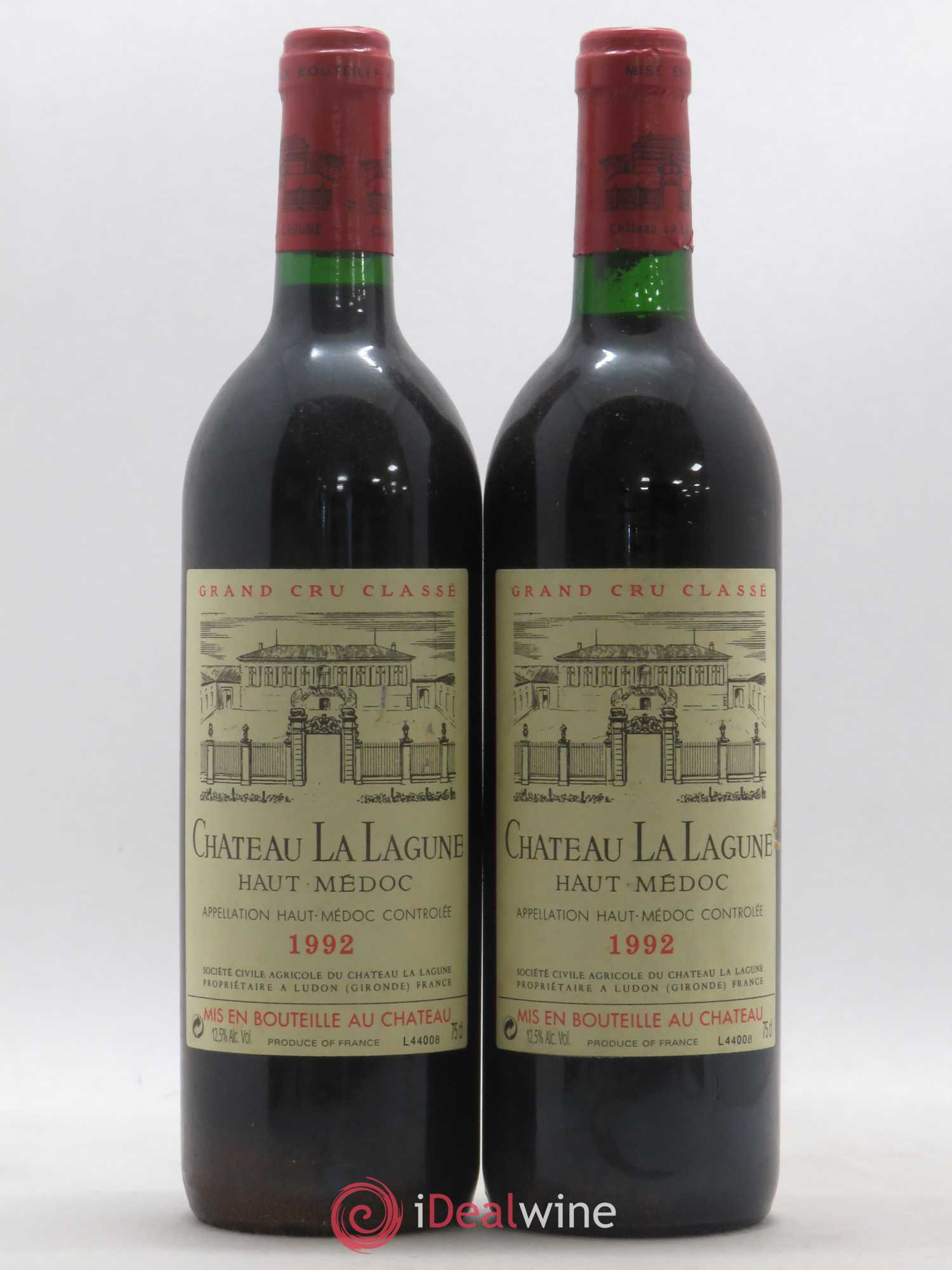 Château la Lagune 3ème Grand Cru Classé 1992 - Lot de 2 bouteilles - 0