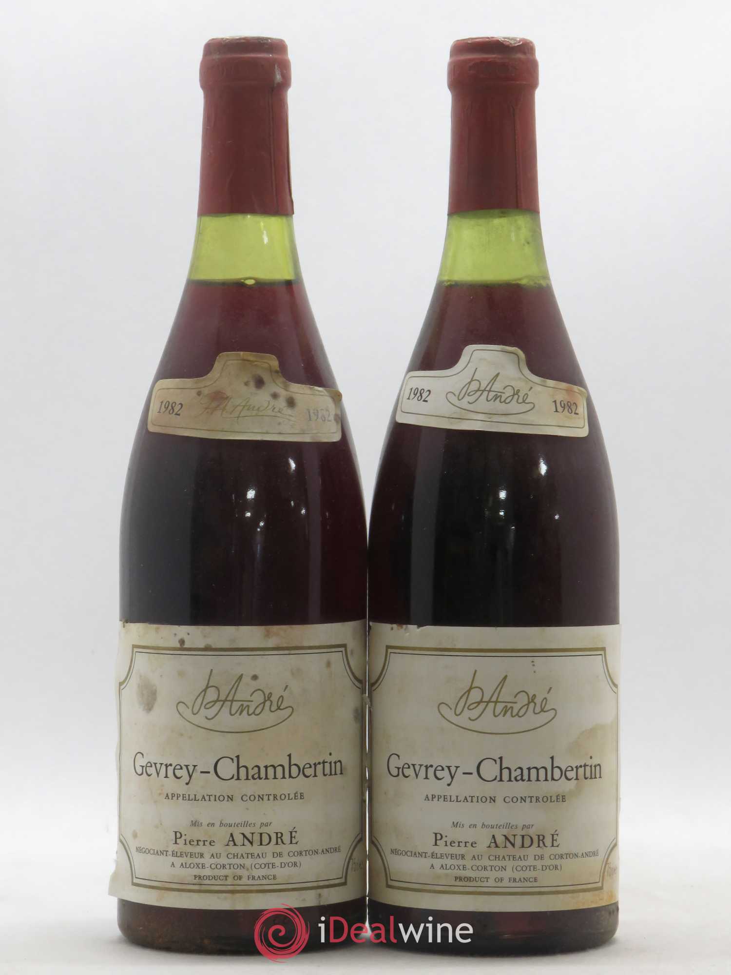 Gevrey-Chambertin Pierre André 1982 - Lot de 2 bouteilles - 0