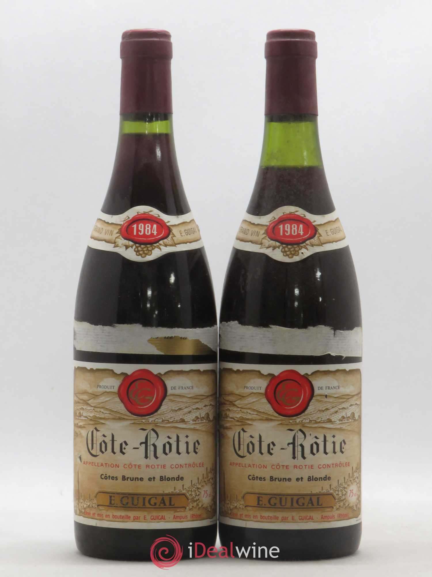 Côte-Rôtie Côtes Brune et Blonde Guigal 1984 - Lot de 2 bouteilles - 0