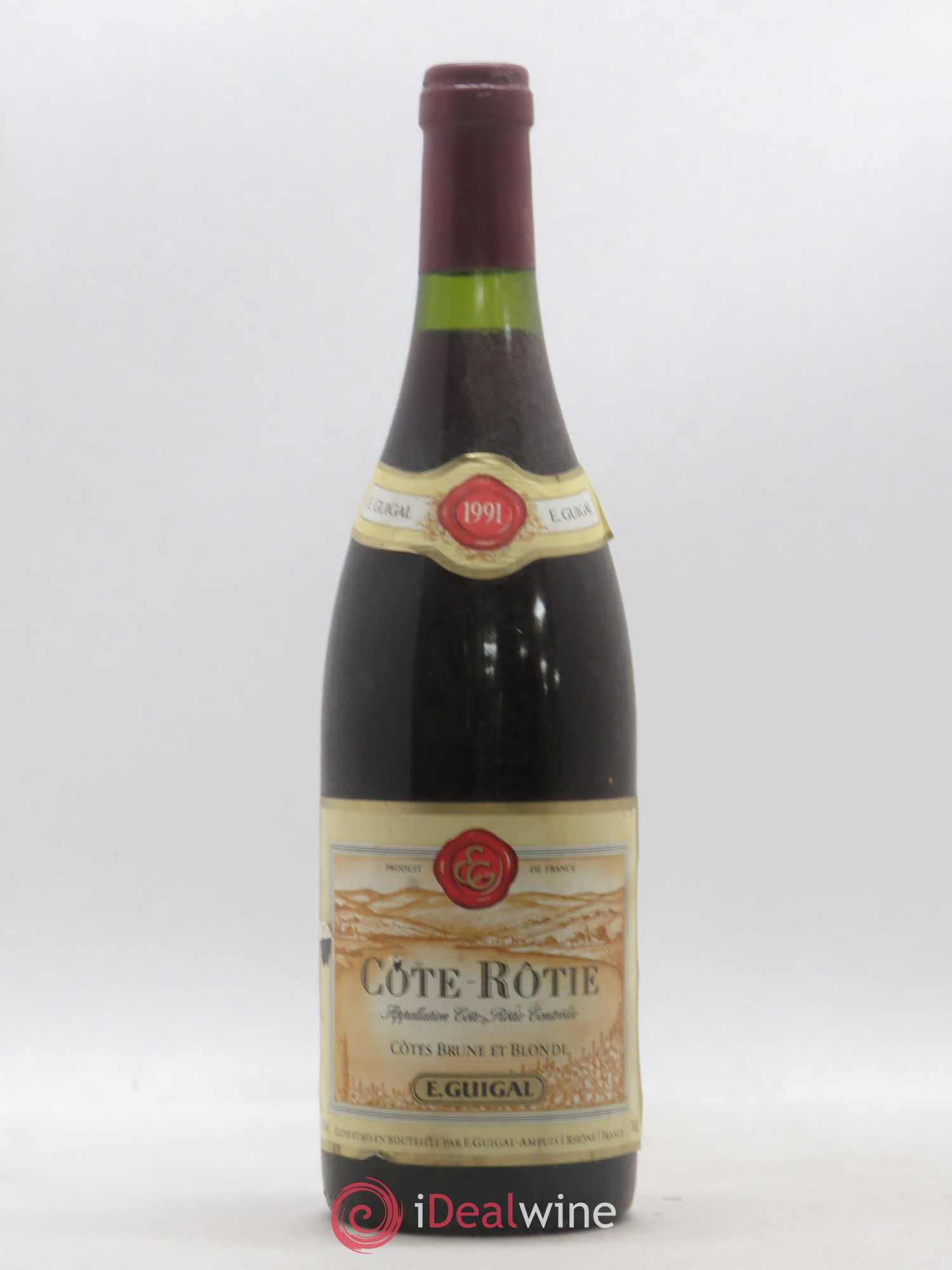 Côte-Rôtie Côtes Brune et Blonde Guigal 1991 - Lot de 1 bouteille - 0