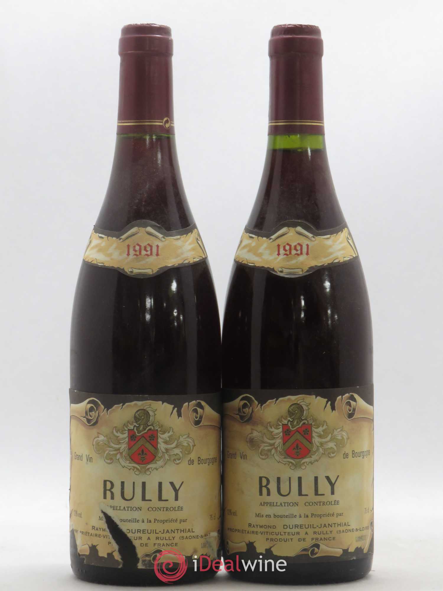 Rully Vincent Dureuil-Janthial 1991 - Lot de 2 bouteilles - 0