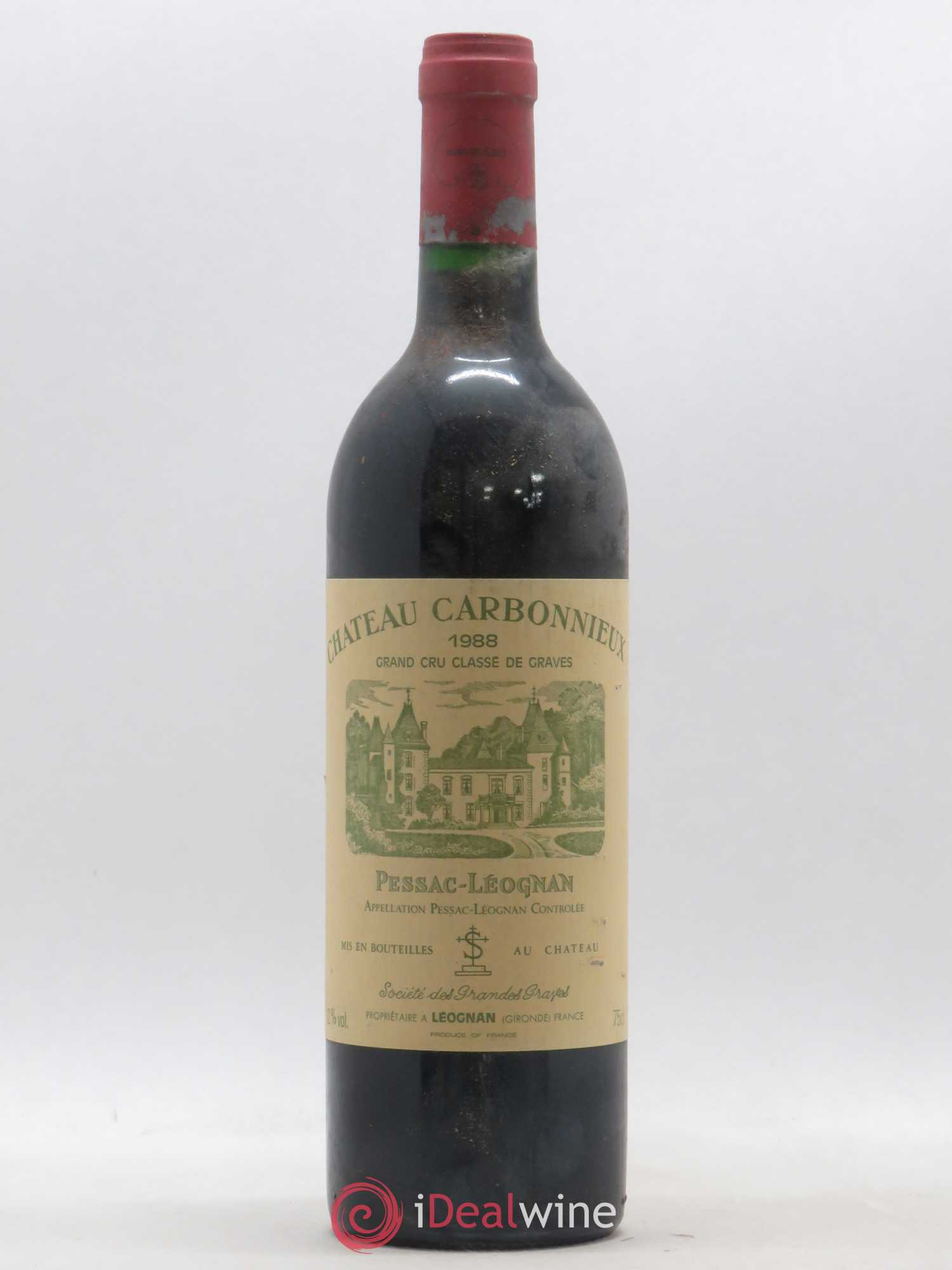 Château Carbonnieux Cru Classé de Graves 1988 - Lot de 1 bouteille - 0