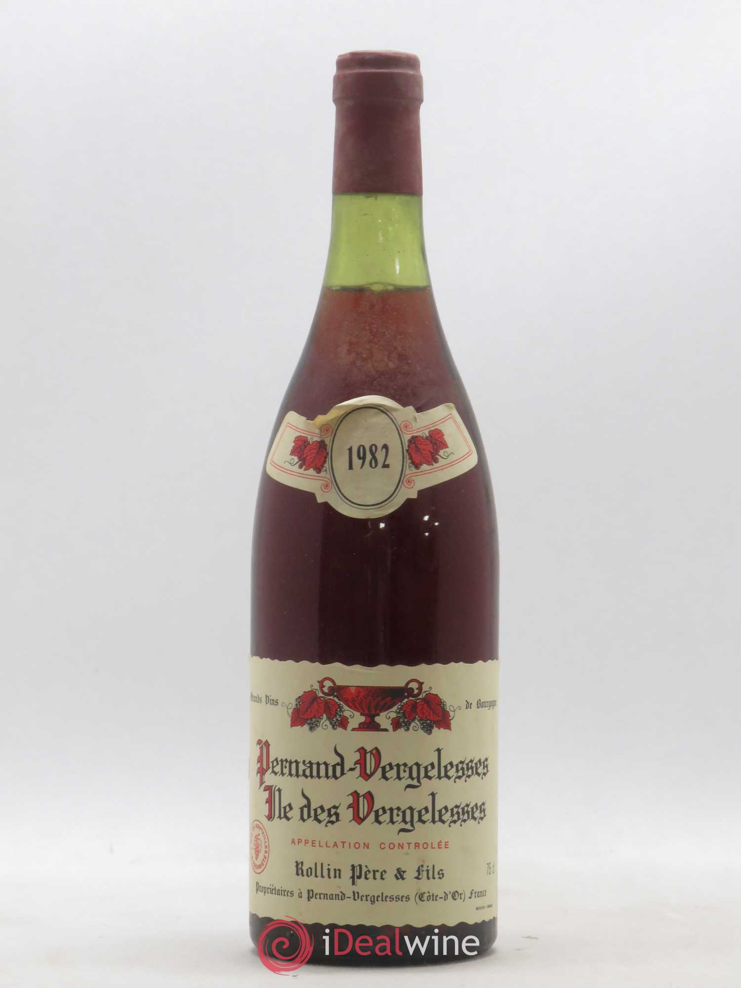 Pernand-Vergelesses 1er Cru Ile des Vergelesses Rollin Père & Fils 1982 - Posten von 1 Flasche - 0