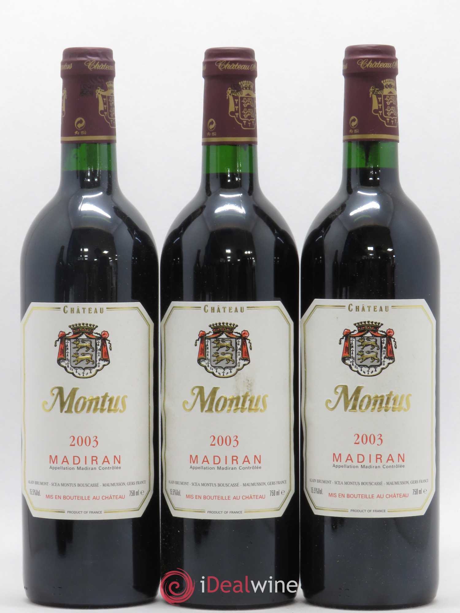 Madiran Château Montus Alain Brumont 2003 - Lot de 6 bouteilles - 2