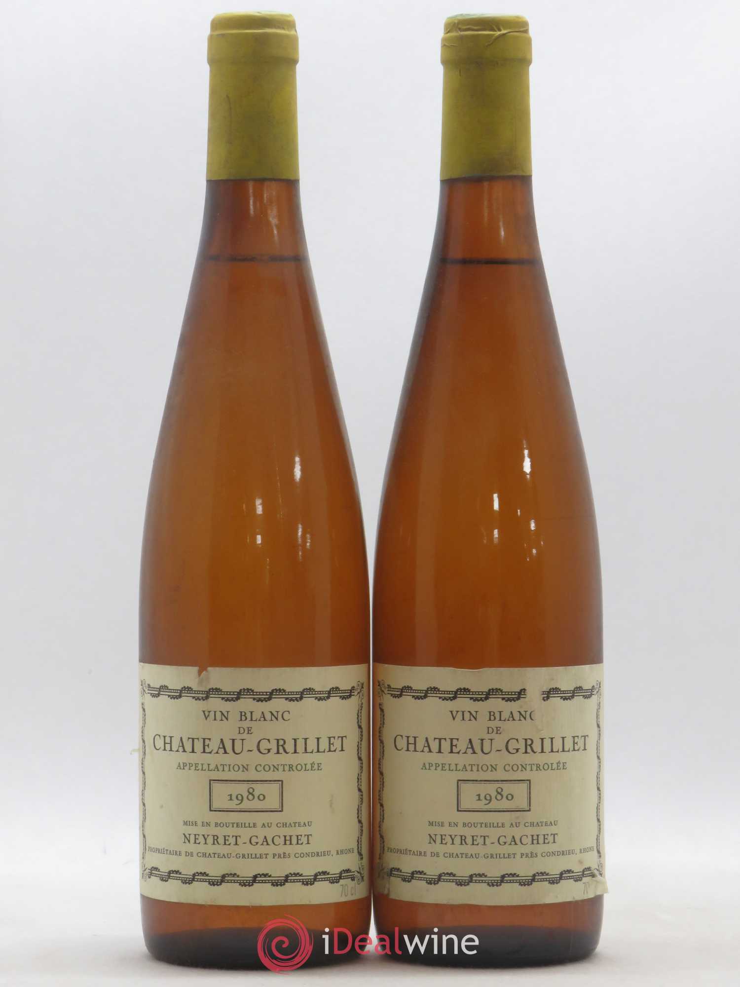 Château Grillet Château-Grillet 1980 - Lot de 2 bouteilles - 0