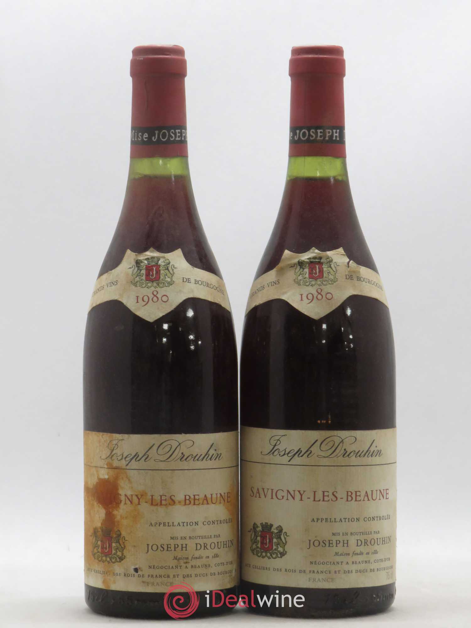 Savigny-lès-Beaune Joseph Drouhin 1980 - Lot de 2 bouteilles - 0