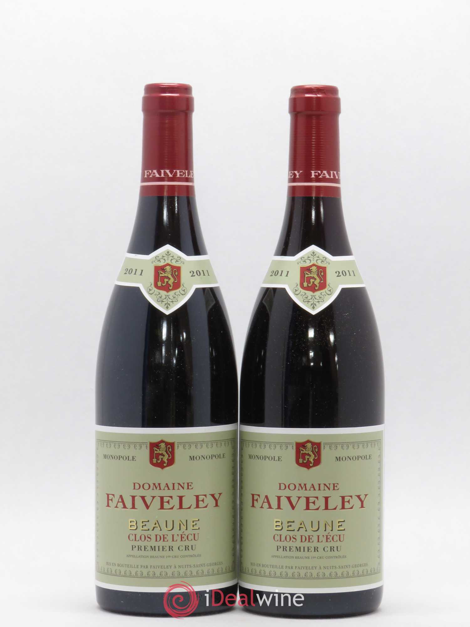 Beaune 1er Cru Clos de l'Ecu Faiveley 2011 - Lot de 2 bouteilles - 0