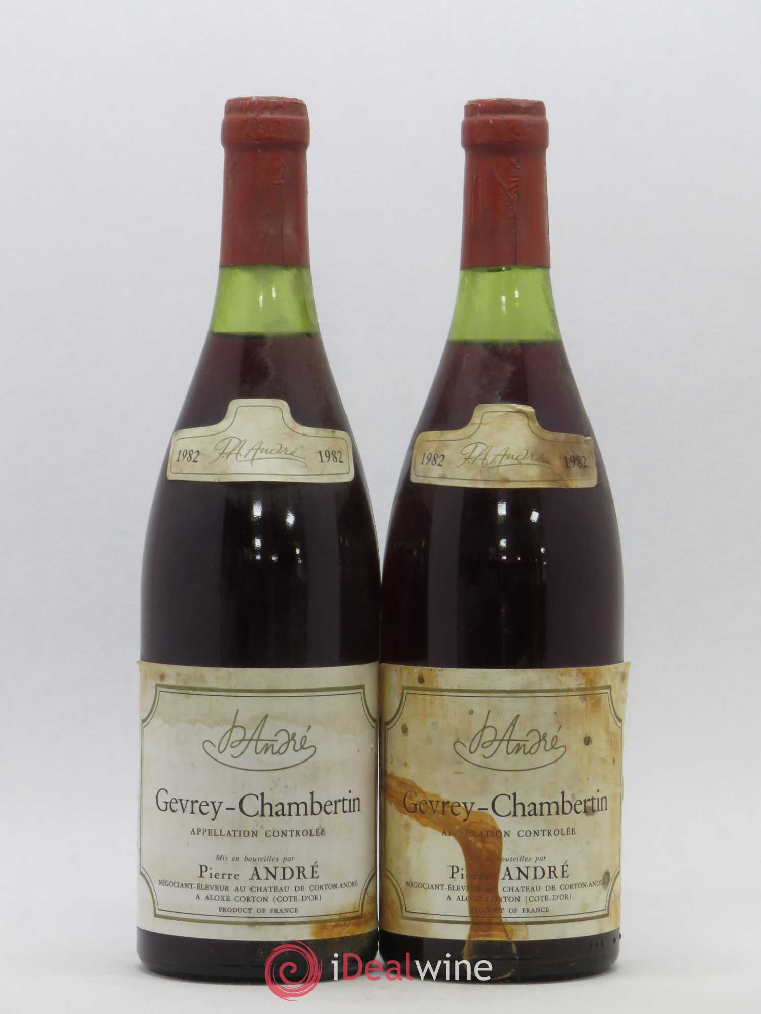 Gevrey-Chambertin Pierre André 1982 - Lot de 2 bouteilles - 0