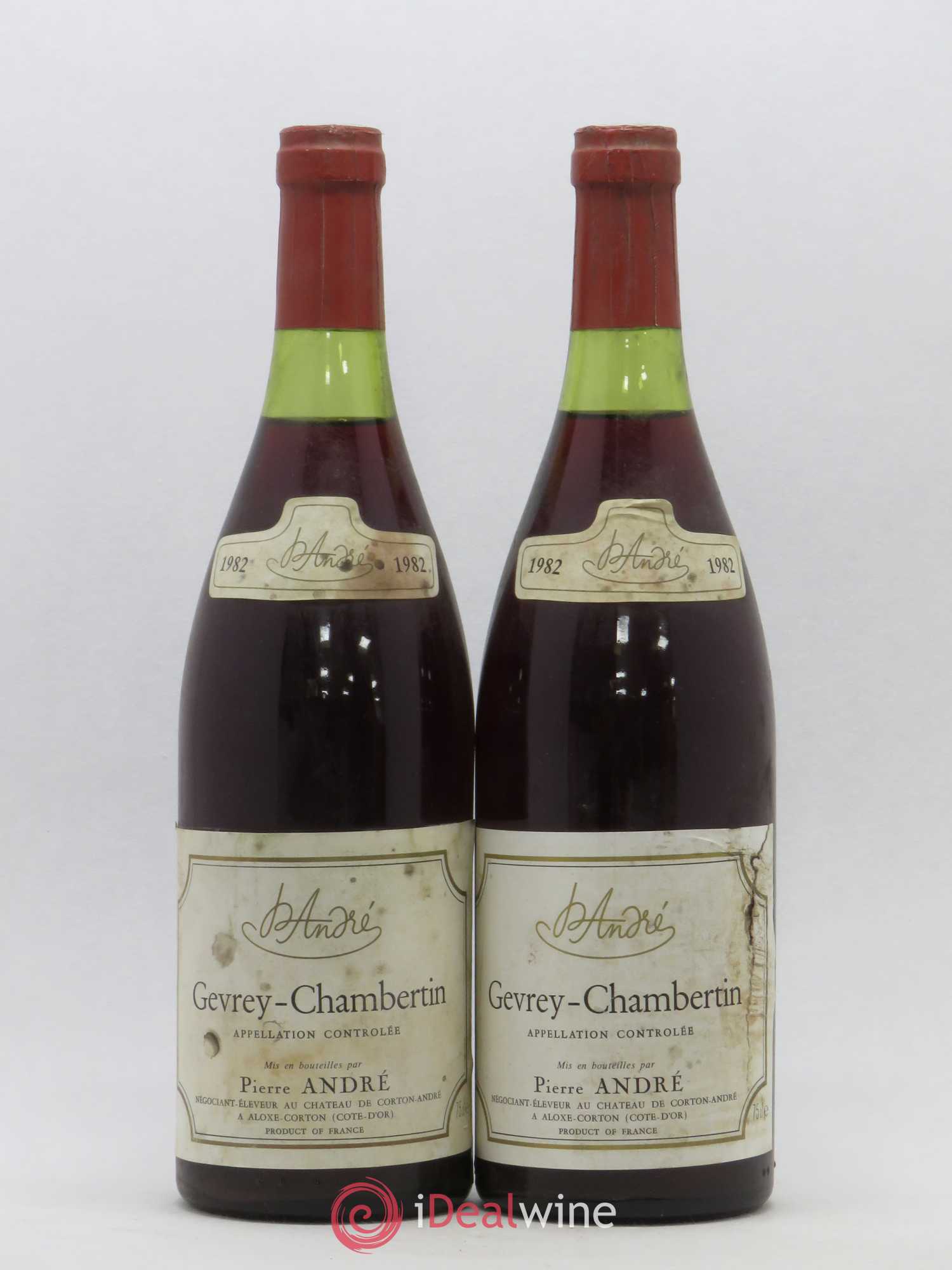 Gevrey-Chambertin Pierre André 1982 - Lot de 2 bouteilles - 0