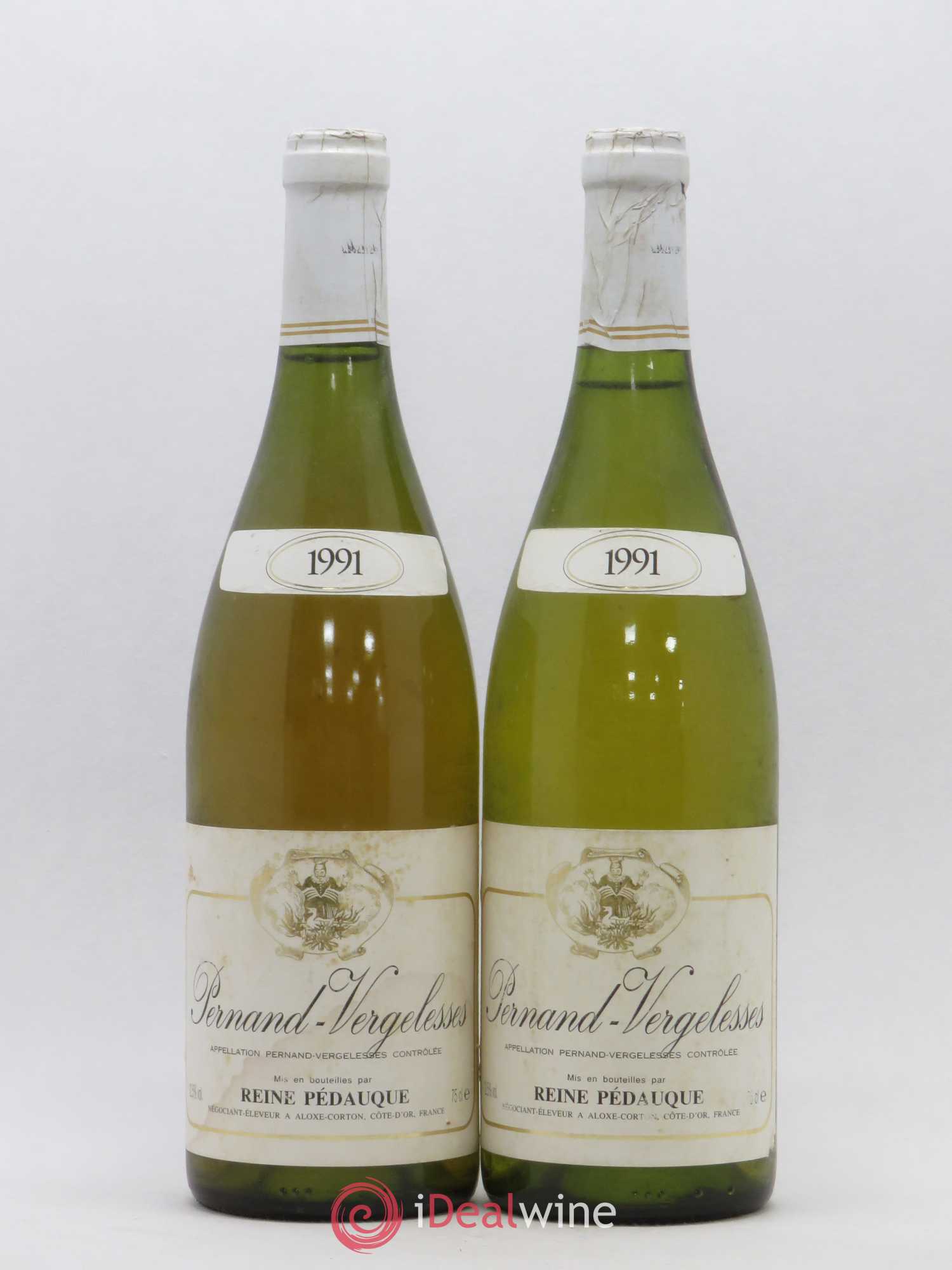 Pernand-Vergelesses Reine Pedauque 1991 - Lot de 2 bouteilles - 0