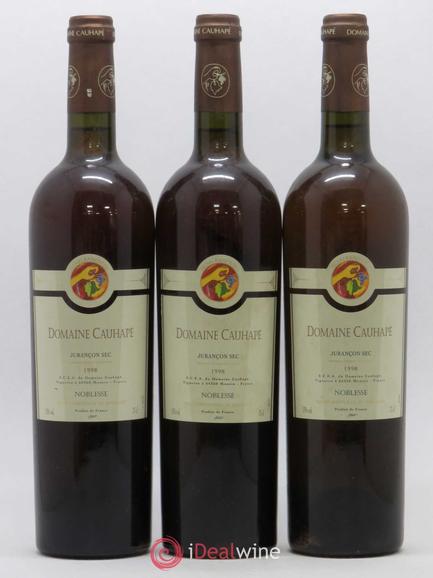 Jurançon Noblesse du temps Cauhapé (Domaine) 1998 - Lotto di 3 bottiglie - 0