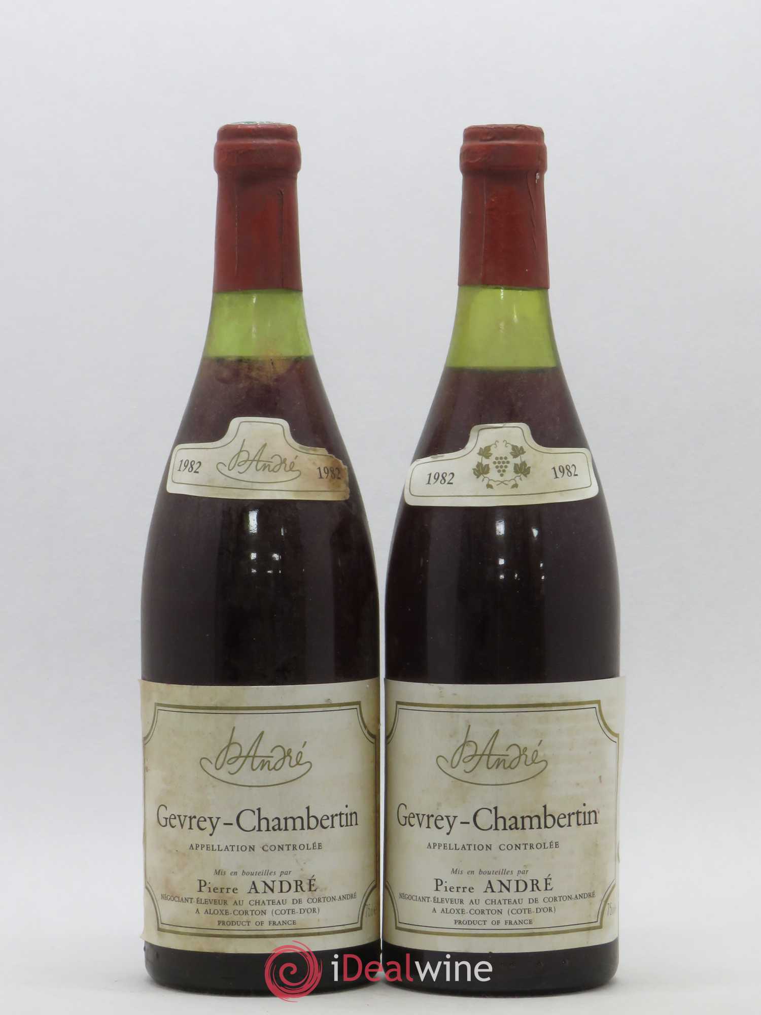 Gevrey-Chambertin Pierre André 1982 - Lot de 2 bouteilles - 0