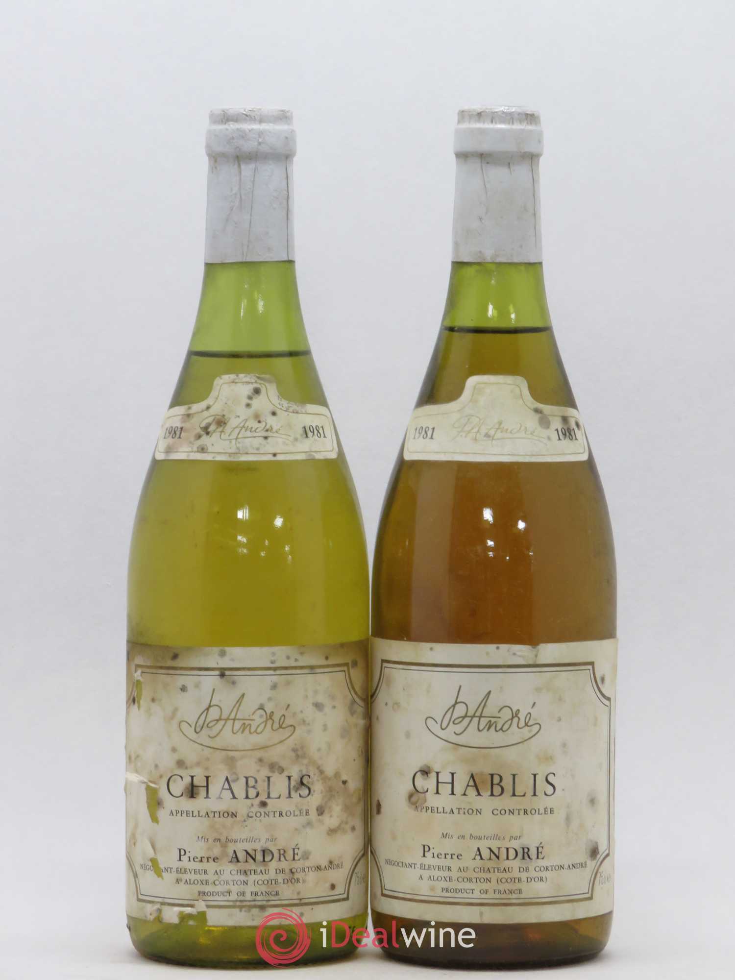 Chablis Pierre André 1981 - Posten von 2 Flaschen - 0