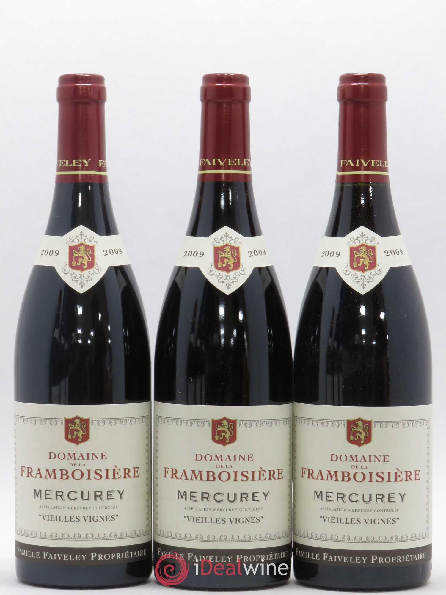 Mercurey Vielles vignes Domaine de La Framboisière Faively 2009 - Posten von 3 Flaschen - 0